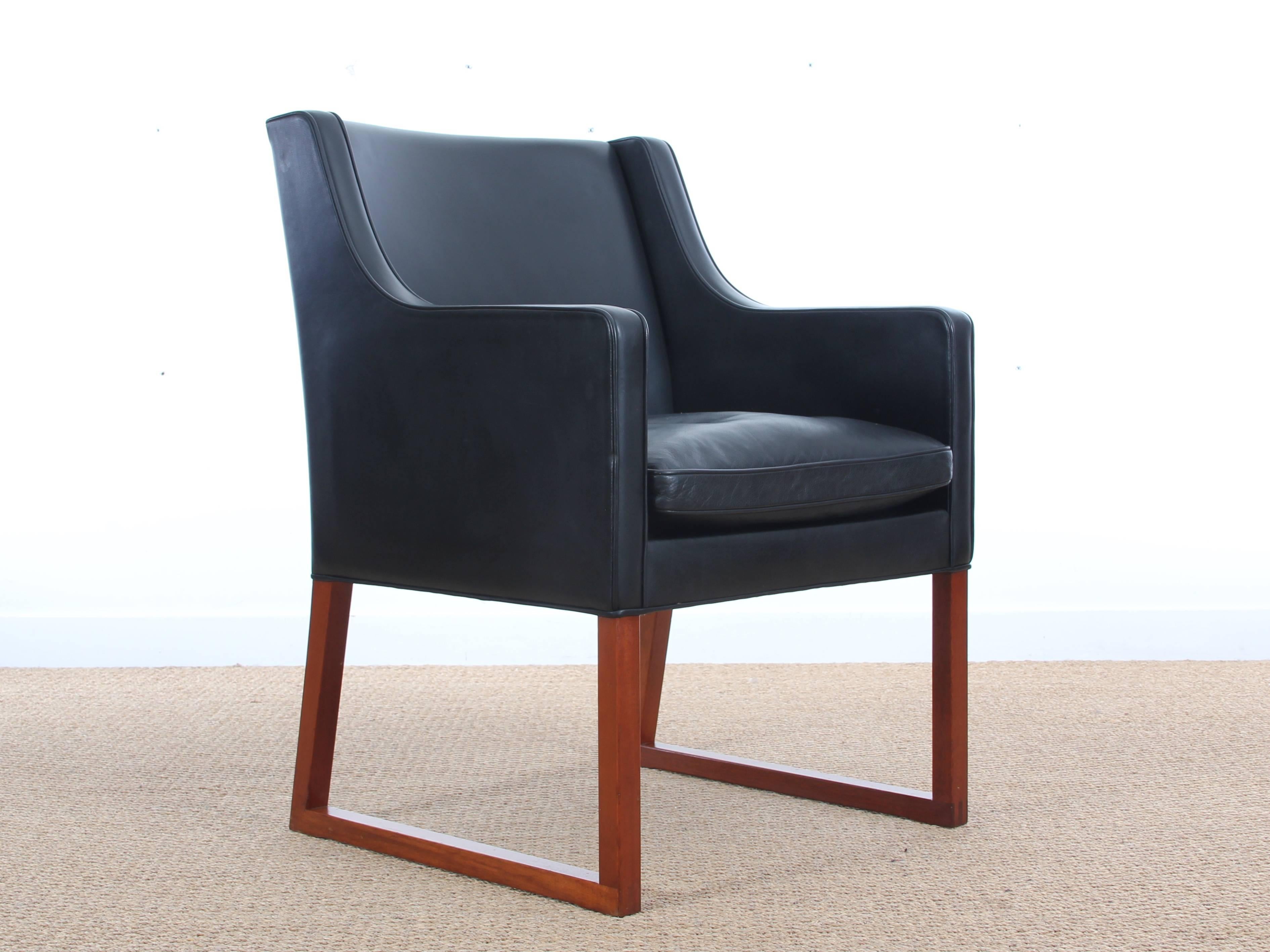 Mid-Century Modern Pair of Armchair Model 3246 by Børge Mogensen for Fredericia In Excellent Condition In Courbevoie, FR