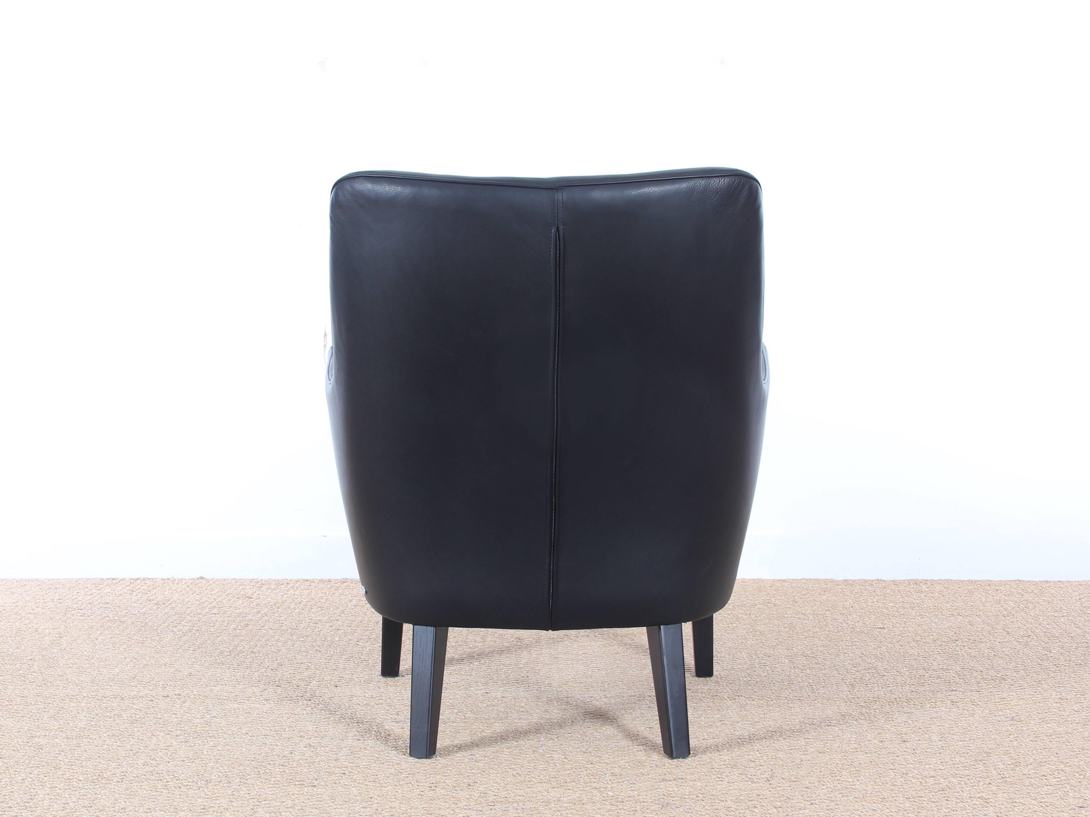 Danish Mid-Century Modern Scandinavian Lounge Chair by Arne Vodder AV 53 New Release For Sale