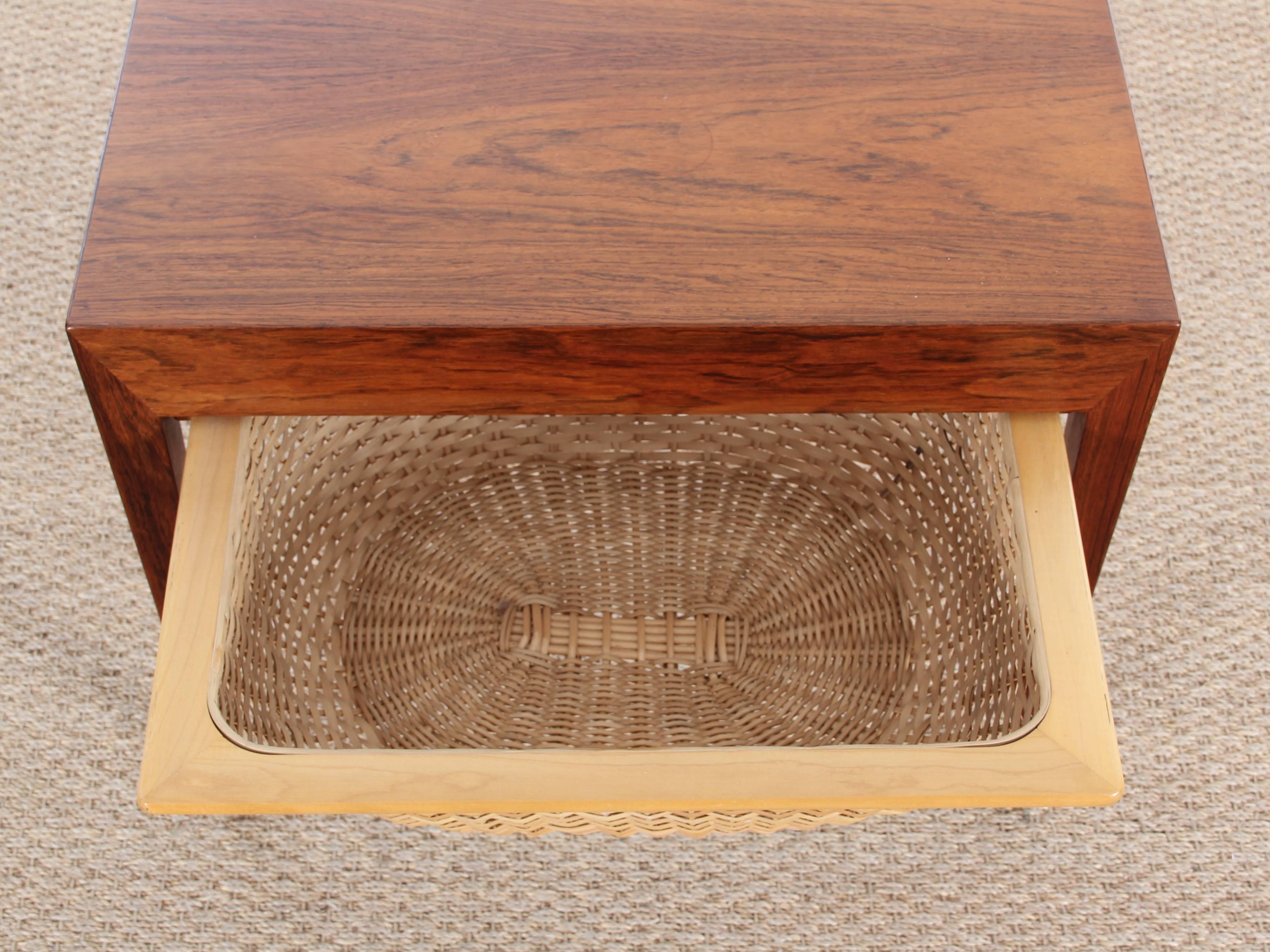 Rosewood Sewing Table by Severin Hansen 4