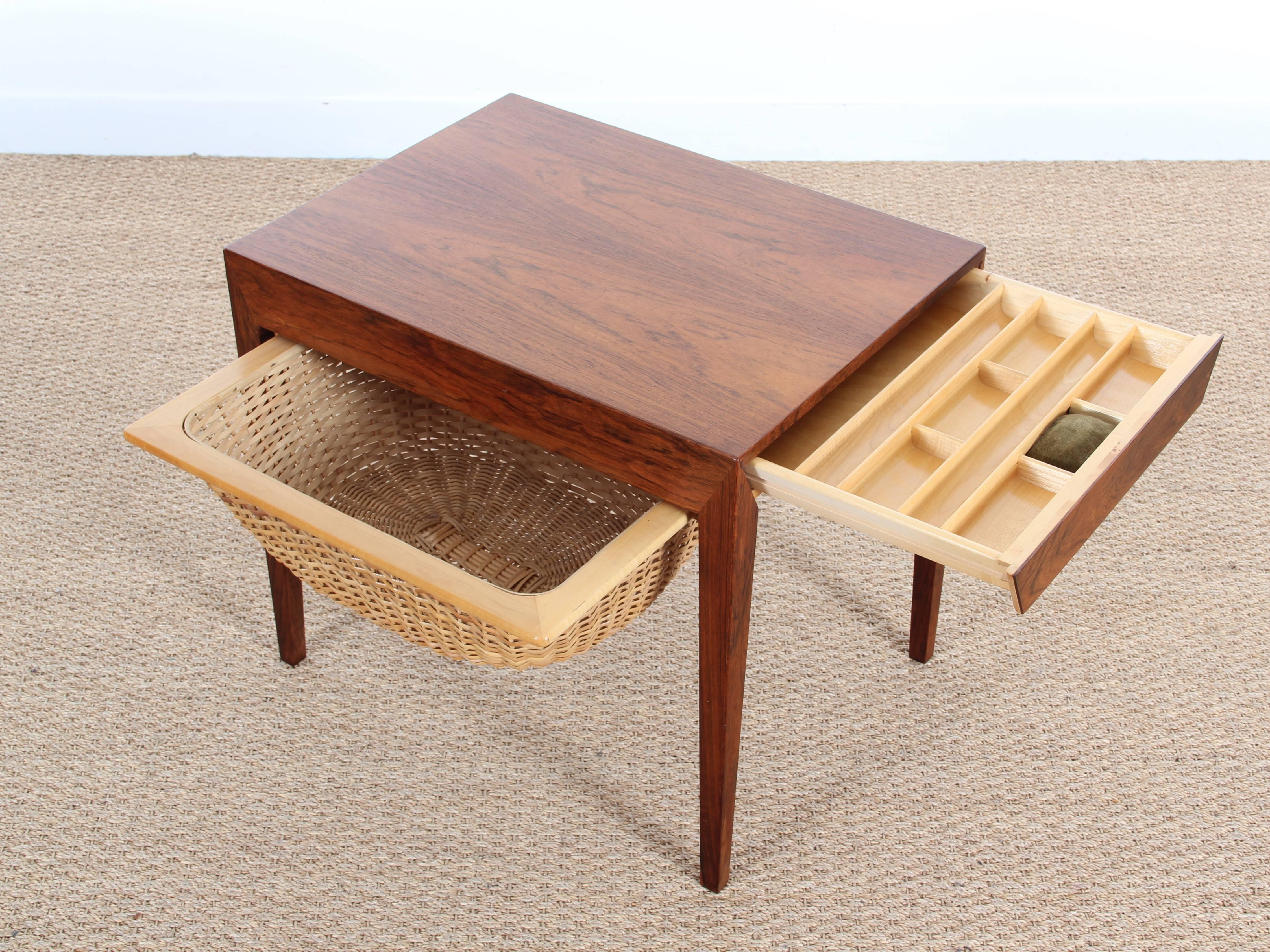 Rosewood Sewing Table by Severin Hansen 1