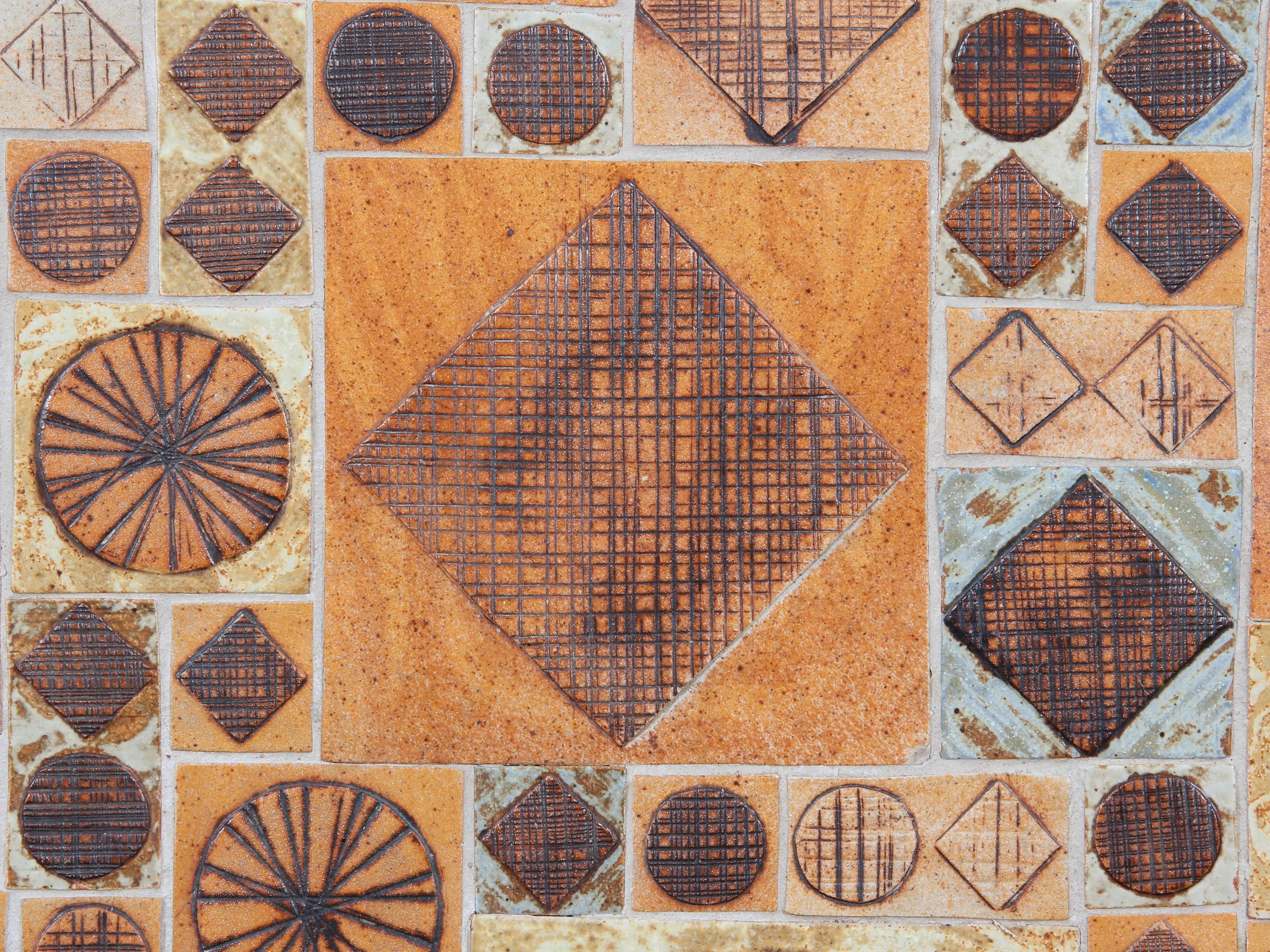 Ceramic Tile Top Coffee Table, Designed by Tue Poulsen 1