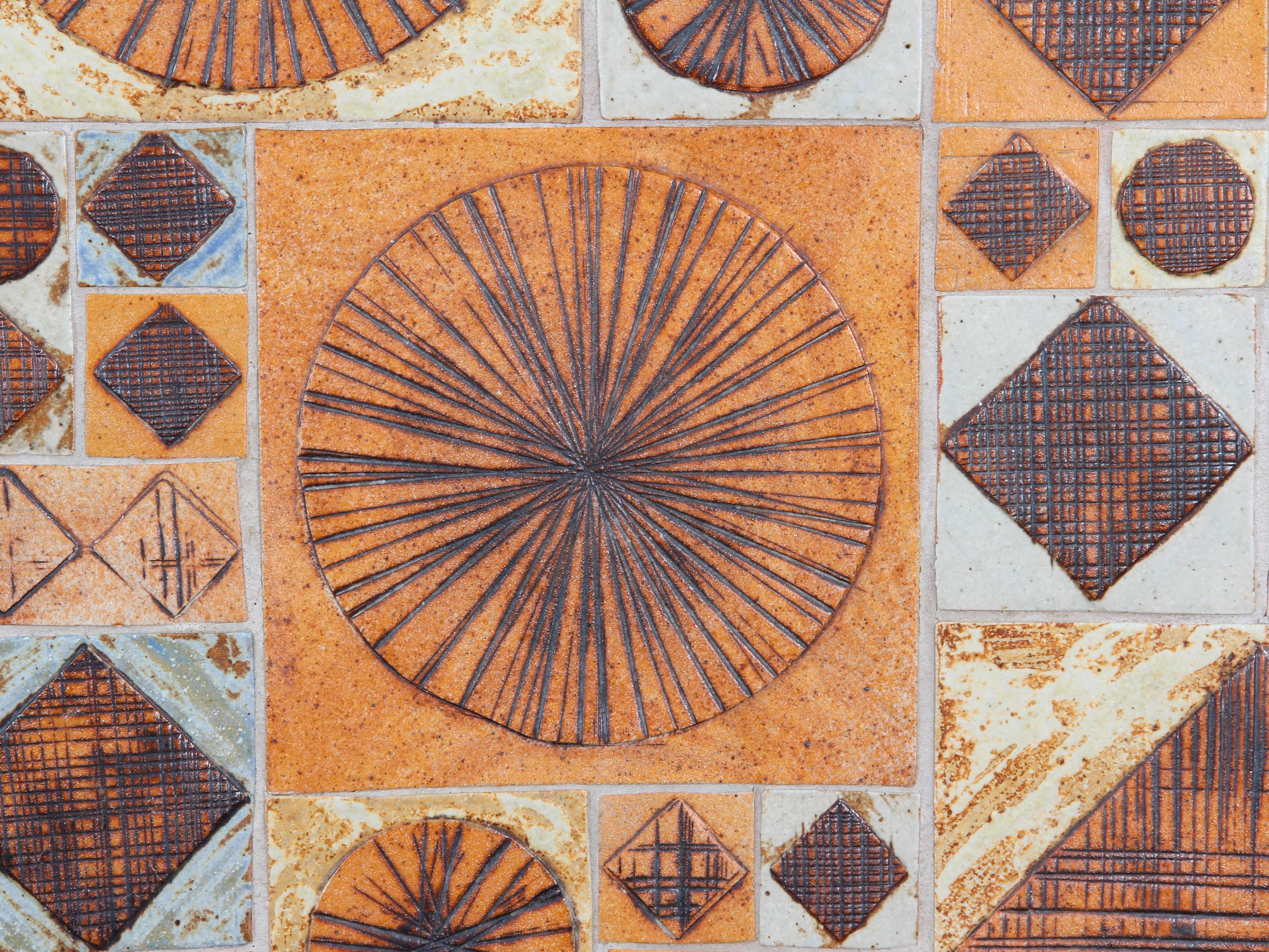 Ceramic Tile Top Coffee Table, Designed by Tue Poulsen 3