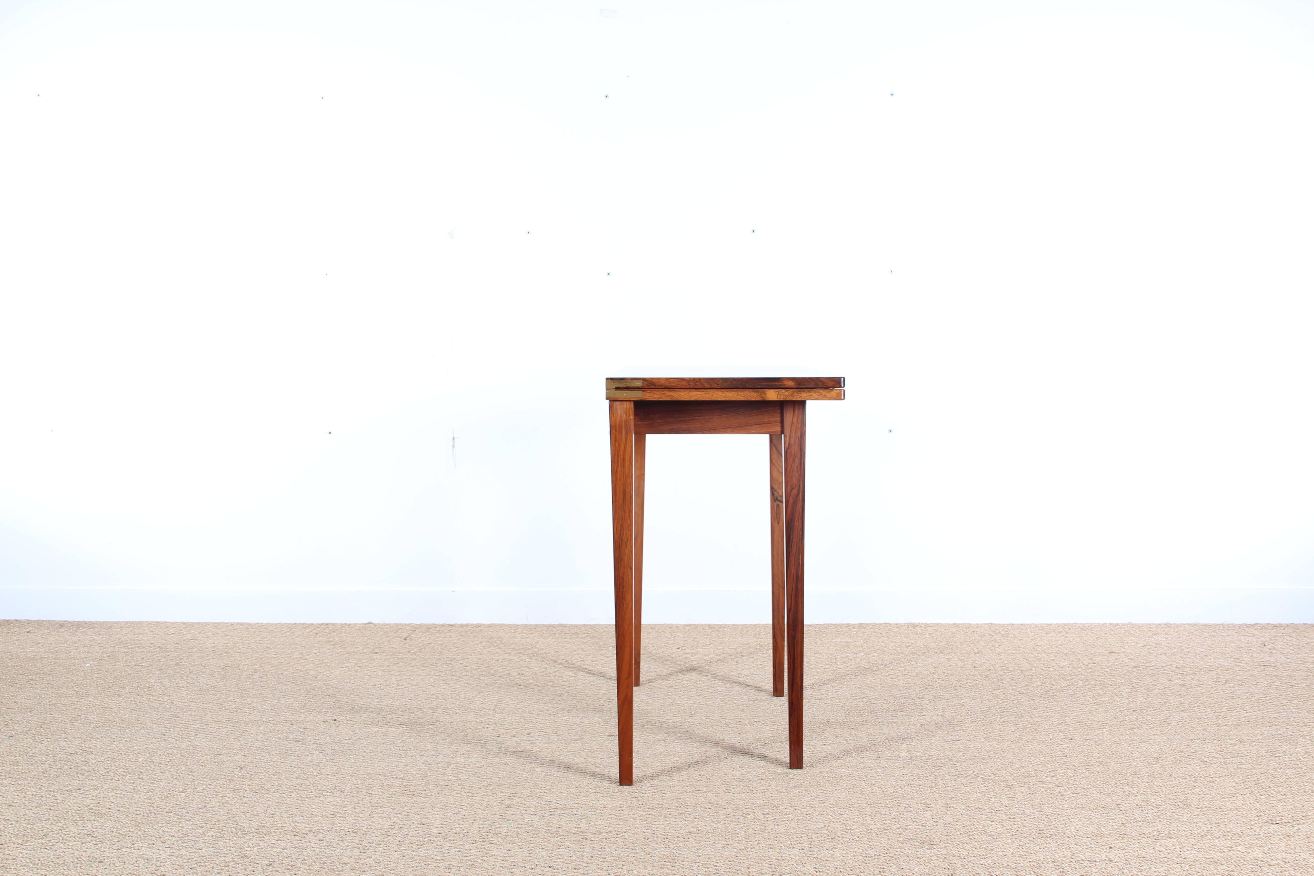 Danish Mid-Century Modern Console Table in Rosewood