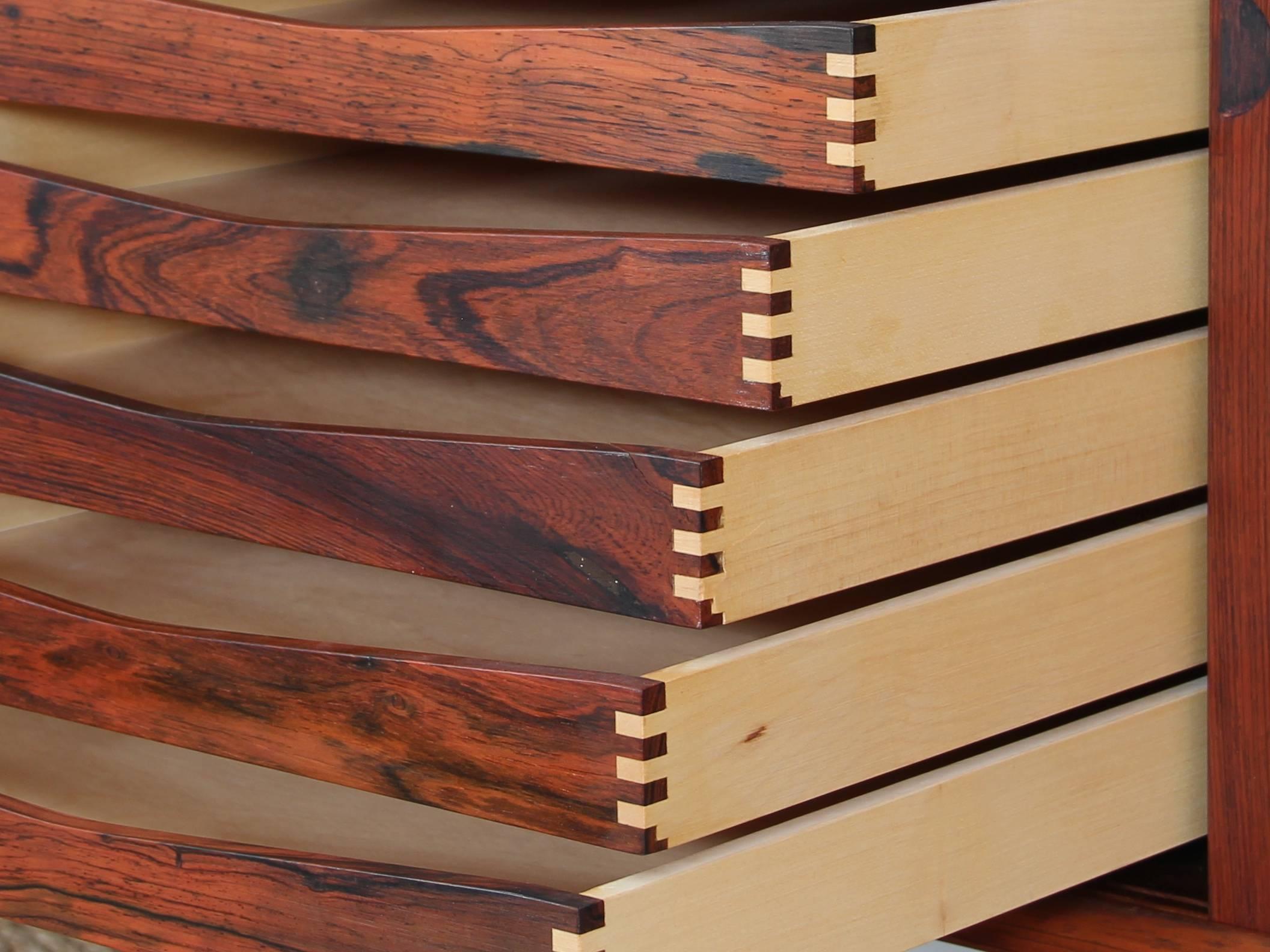 Mid-Century Modern Scandinavian Wall System Cado in Rio Rosewood 2