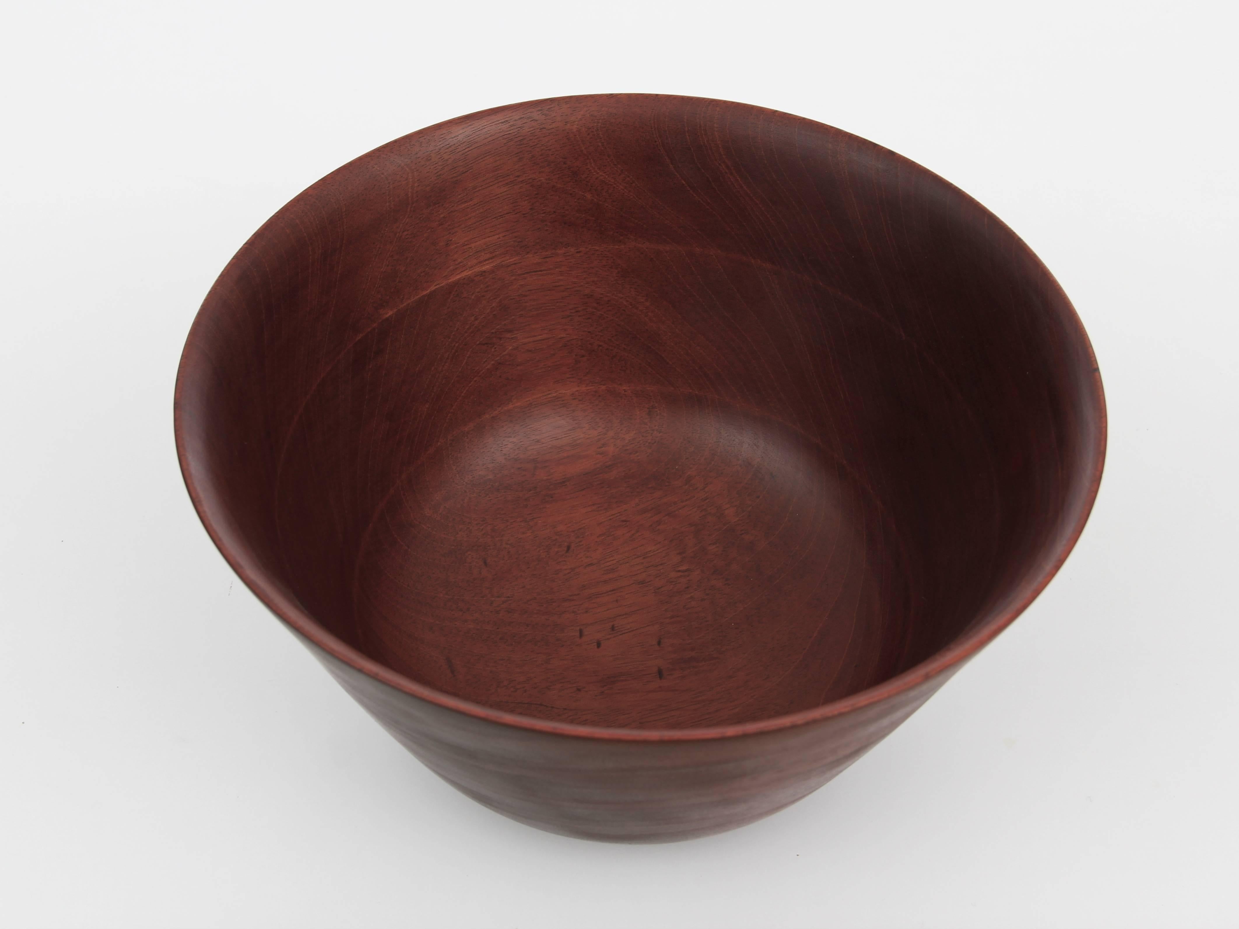 Danese Bol danese di metà secolo in teak con base in argento in vendita