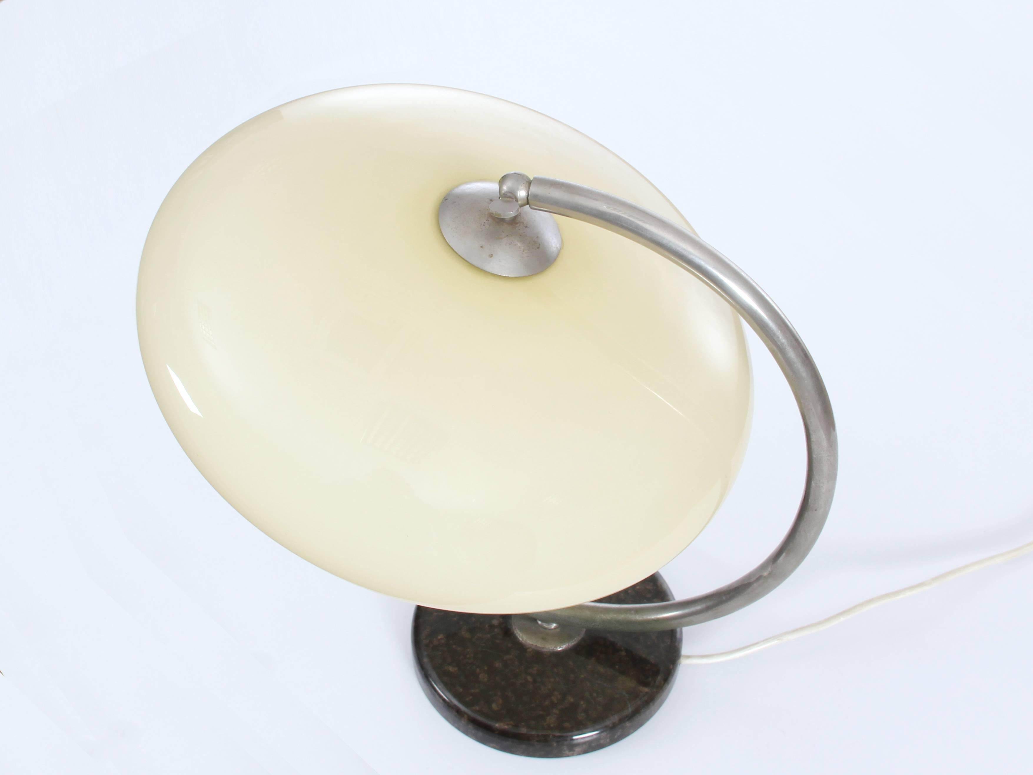 Mid-20th Century Mid-Century Modern Desk Lamp in Opal