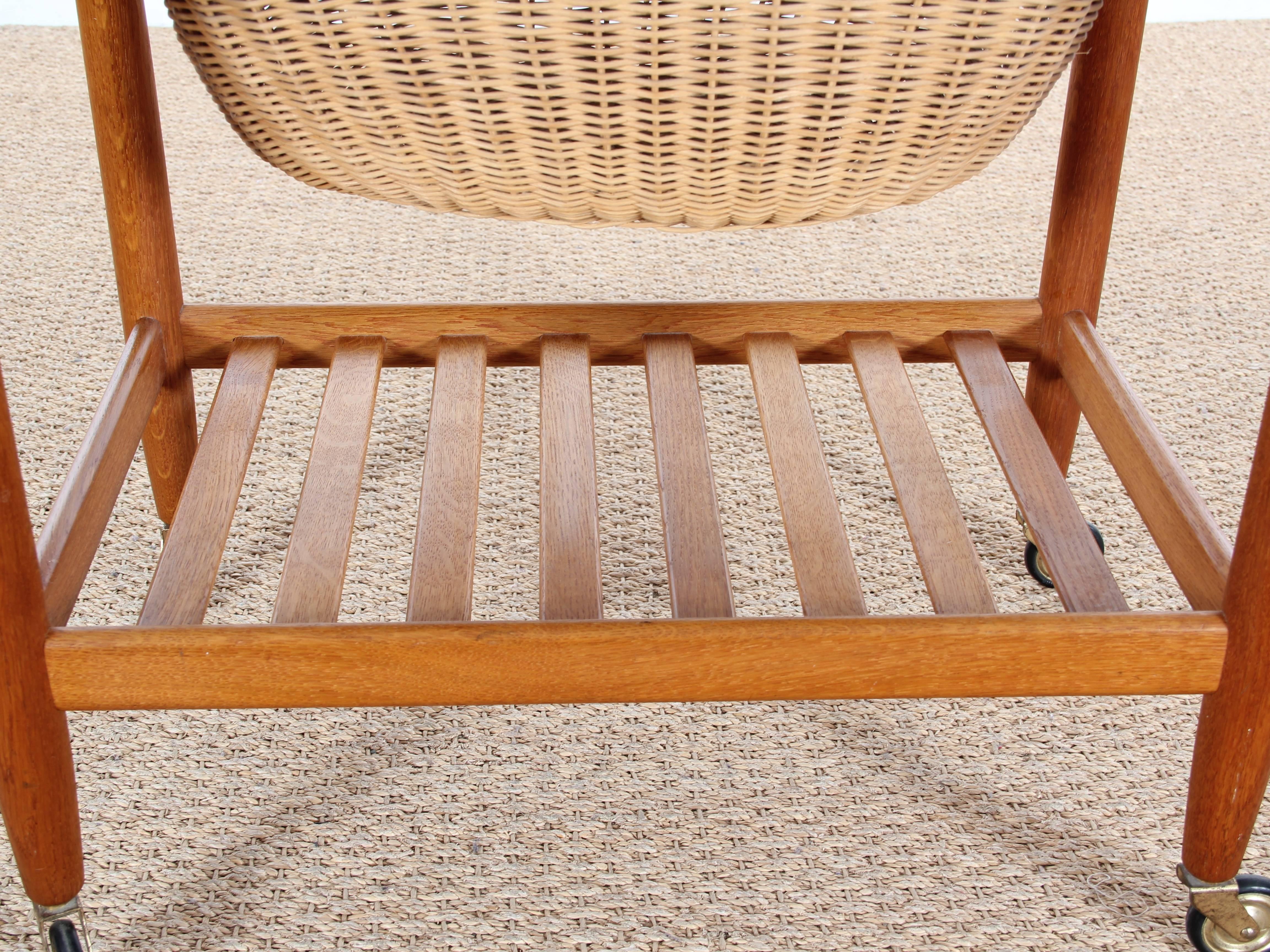 Danish Sewing Table in Oak by Ejvind A. Johansson 3