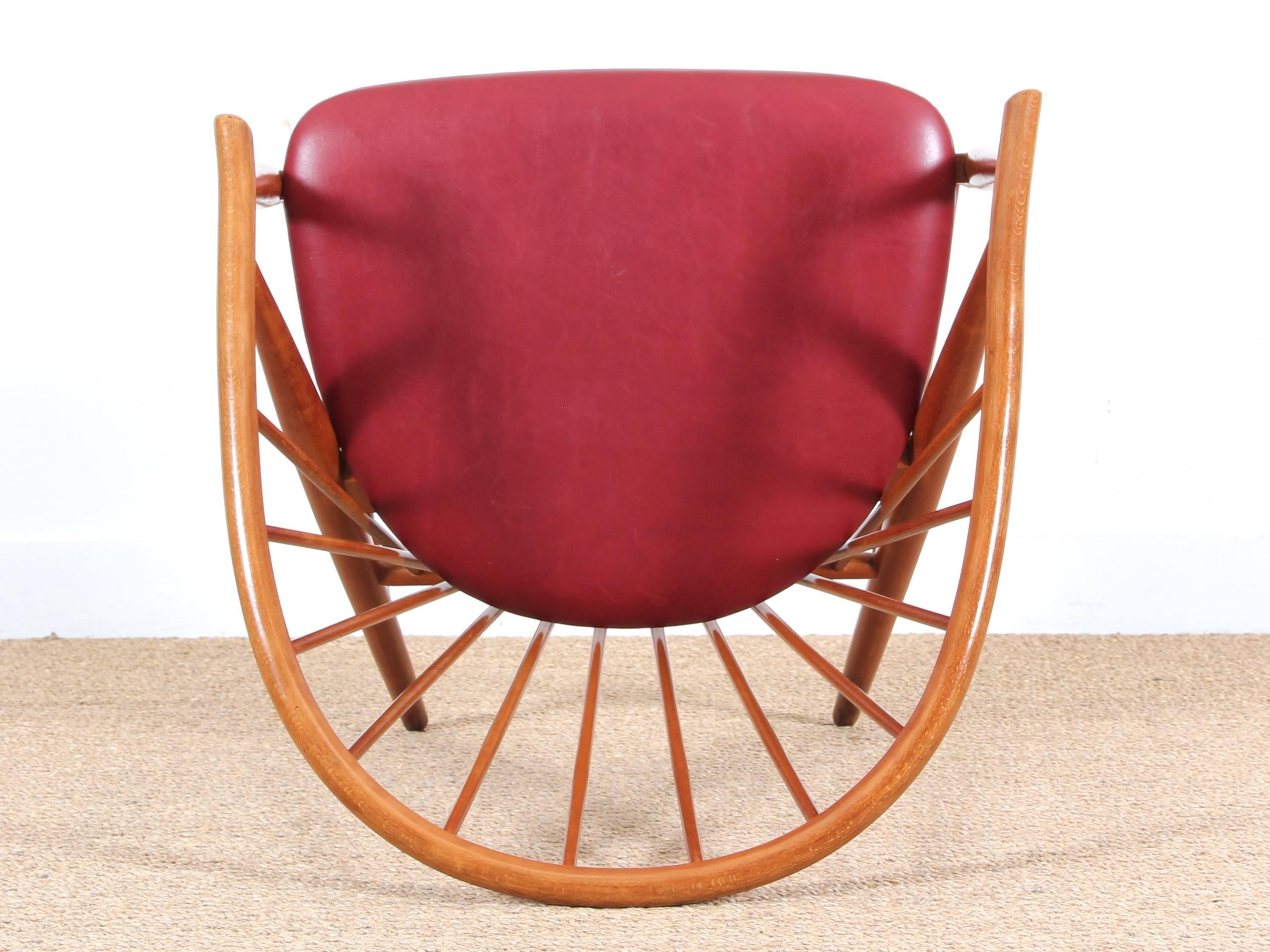 Beech Mid-Century Modern Swedish Chair