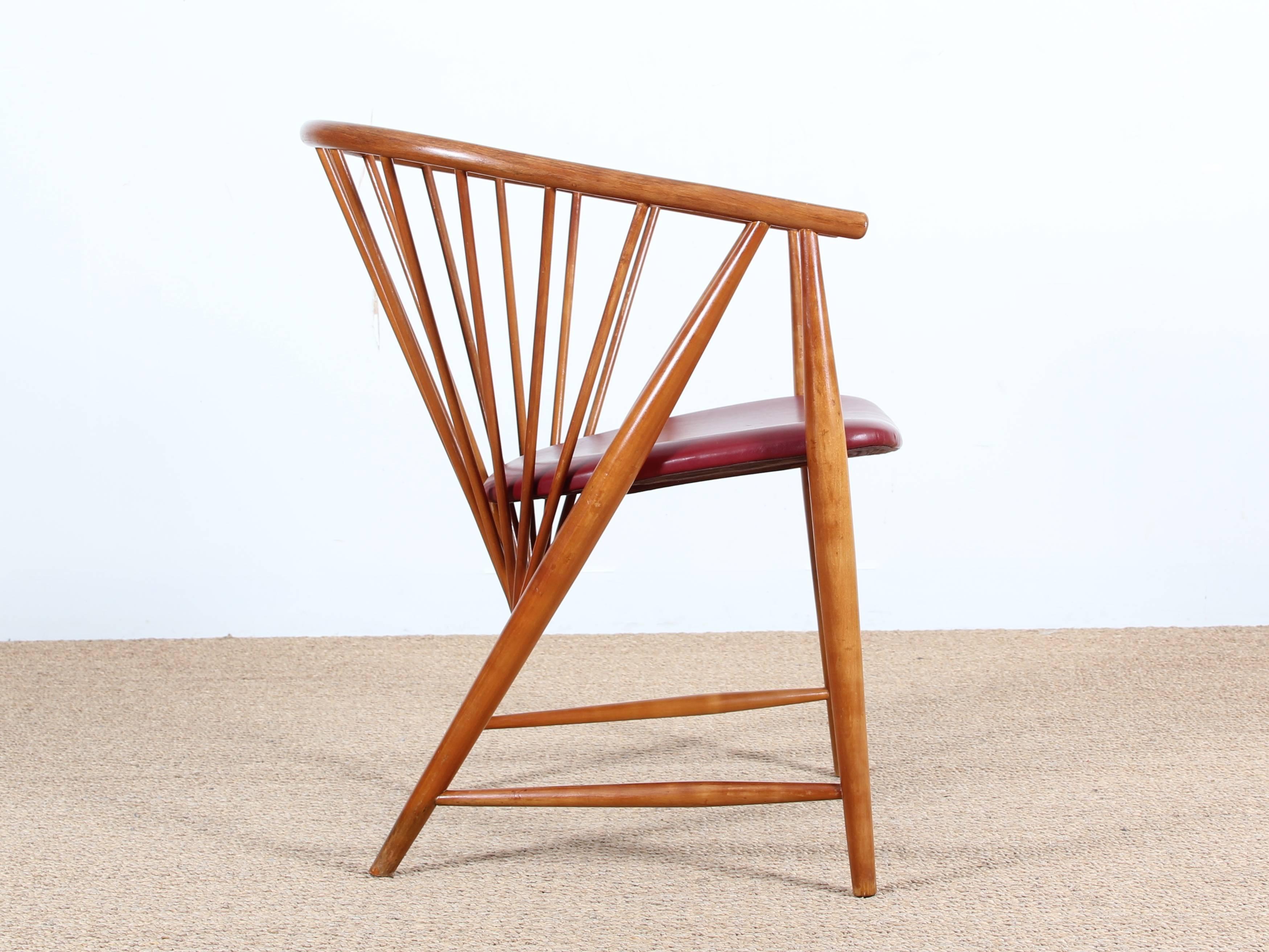 Mid-Century Modern Swedish Chair In Excellent Condition In Courbevoie, FR