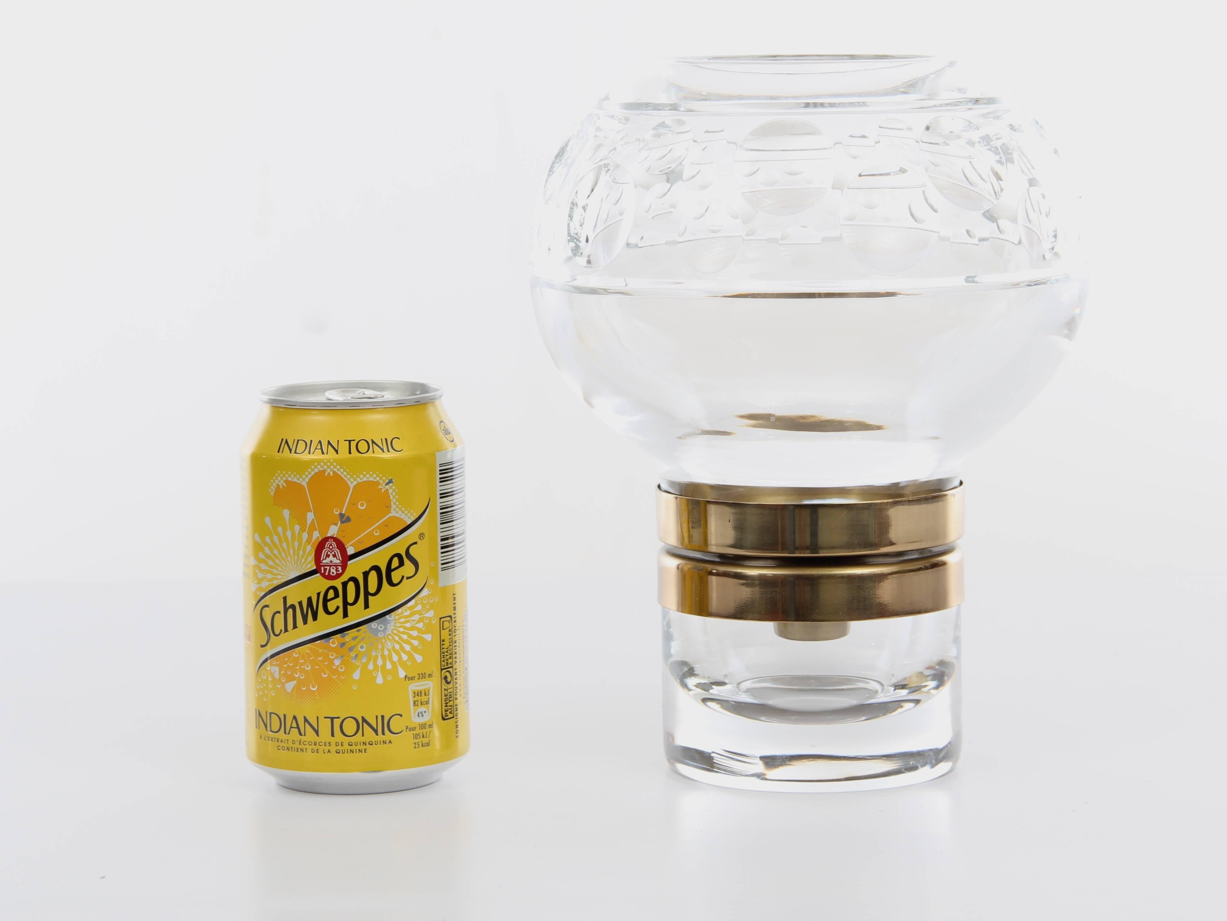Fotóforo sueco moderno de mediados de siglo en Cristal de Jan Johansson en venta 2