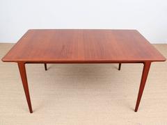 Mid-Century Modern Dining Table in Teak by Harry Rosengren Hansen 6/10 Seats