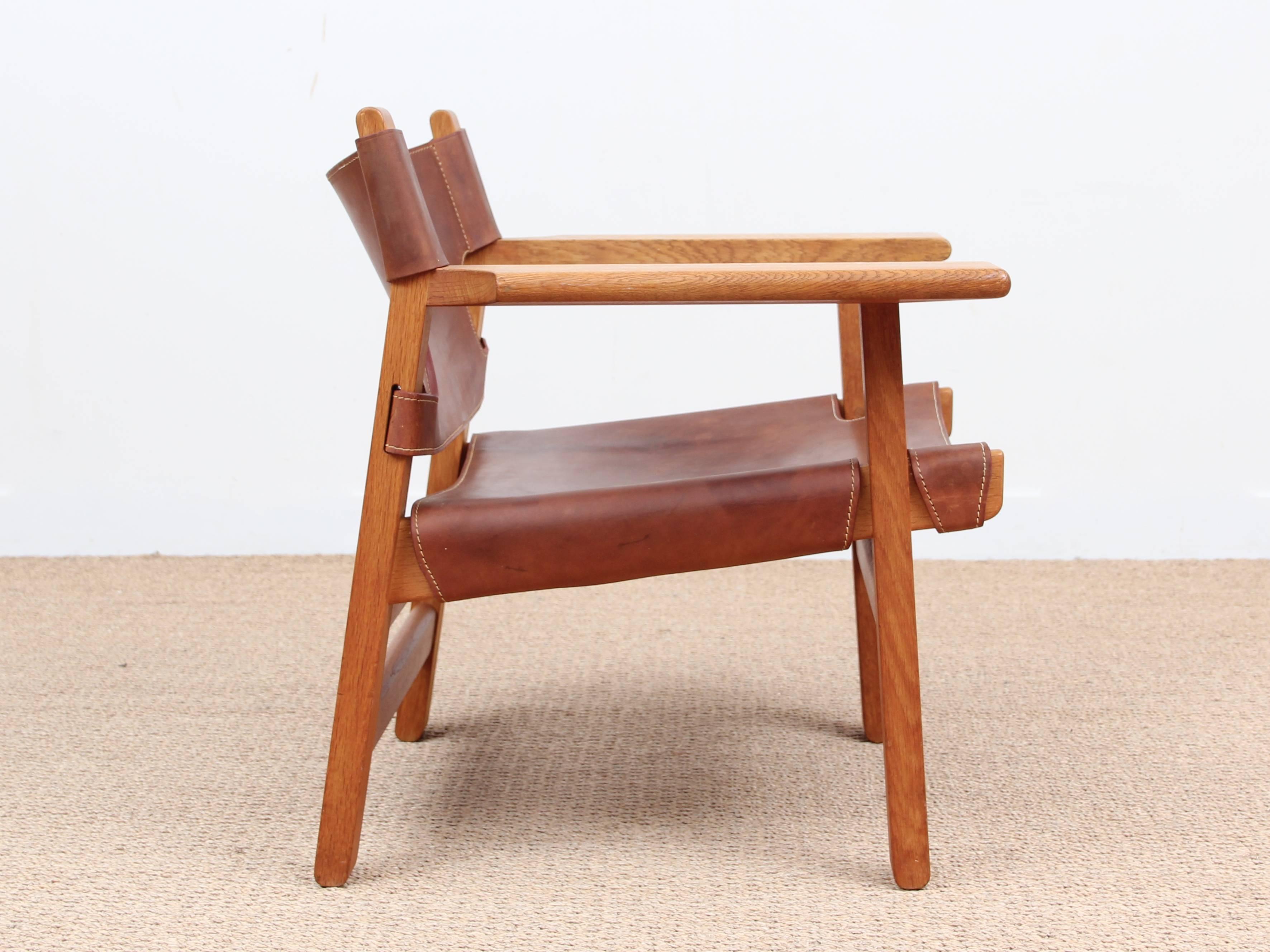 Mid-Century Modern Spanish chair model 226 by Børge Mogensen for Fredericia. Production from the 1970s.