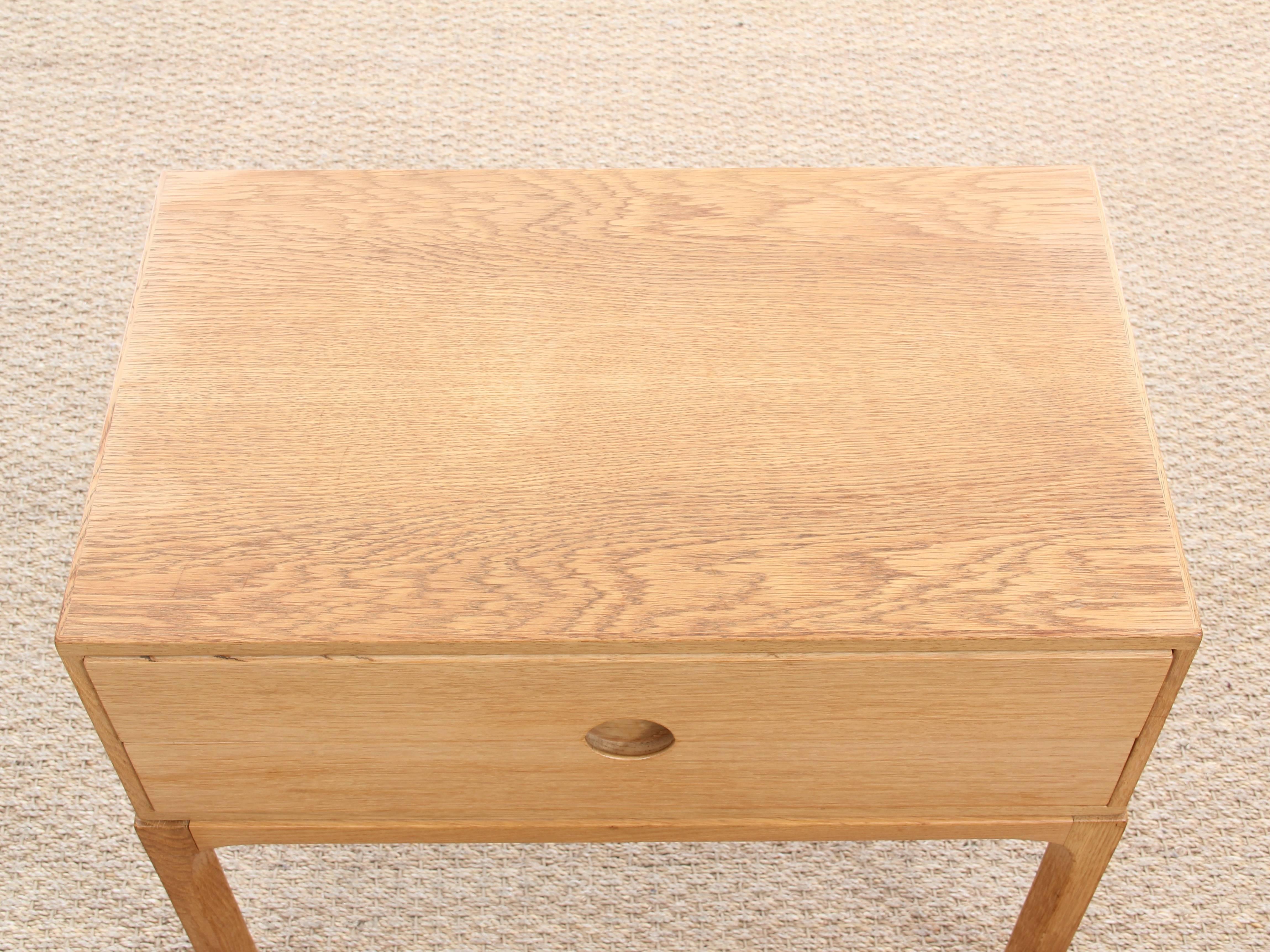 Mid-Century Modern Chest of Drawers or Bed Table in Oak by Kai Kristiansen 3