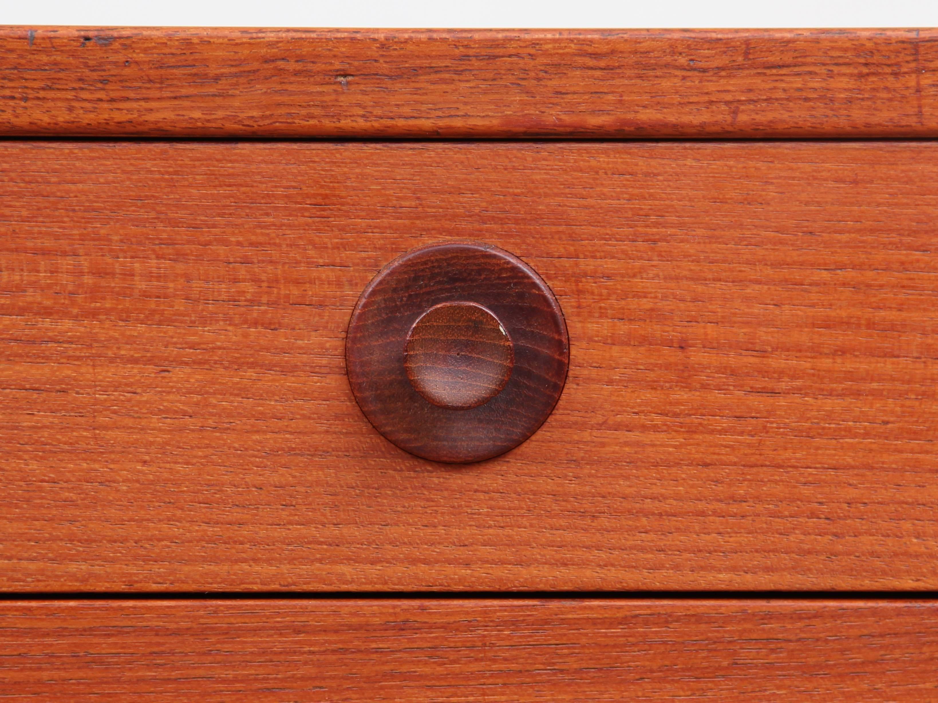 Teak Mid-Century Modern Double Chest of Drawers by Borge Mogensen