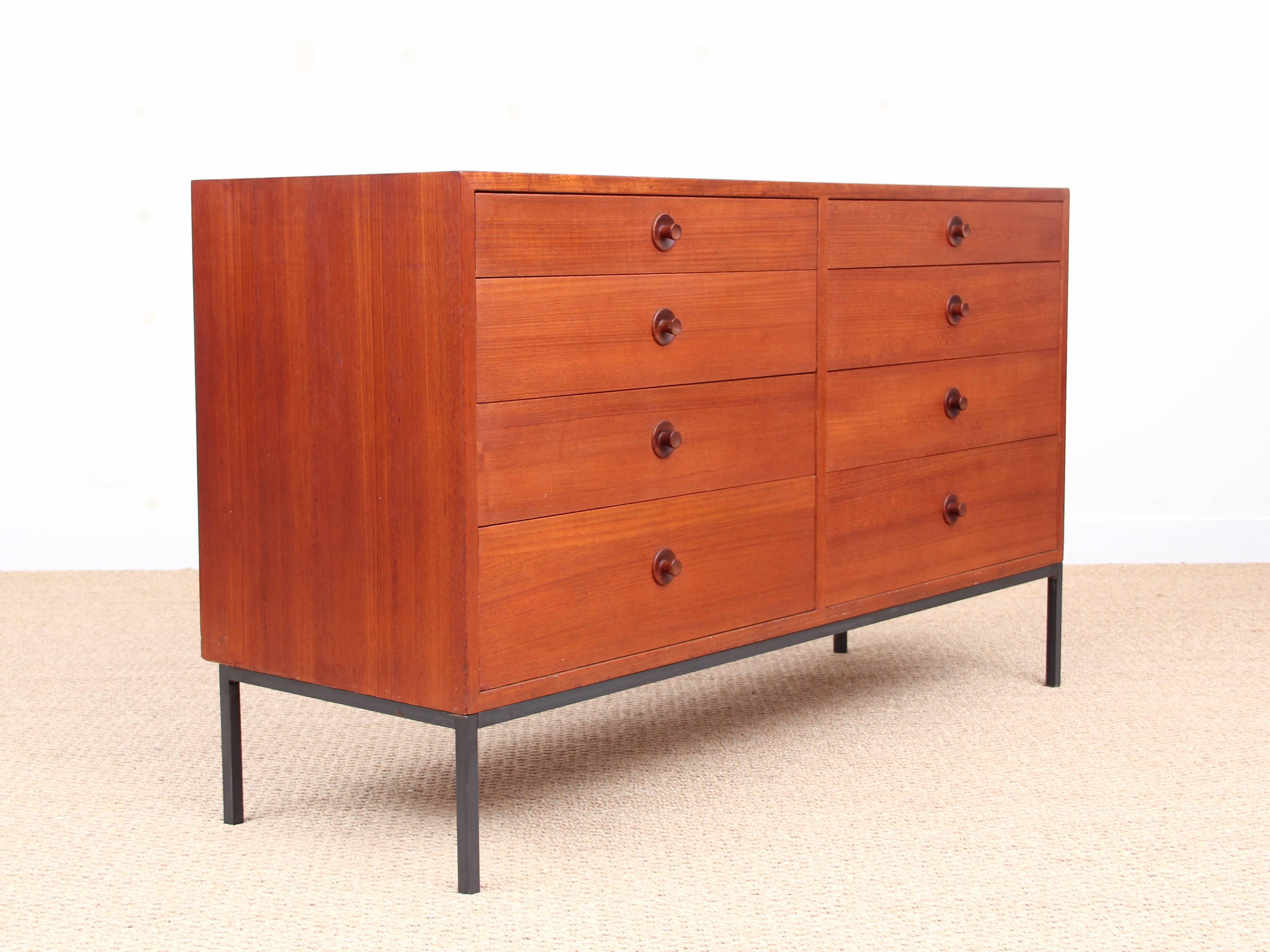 Danish Mid-Century Modern Double Chest of Drawers by Borge Mogensen