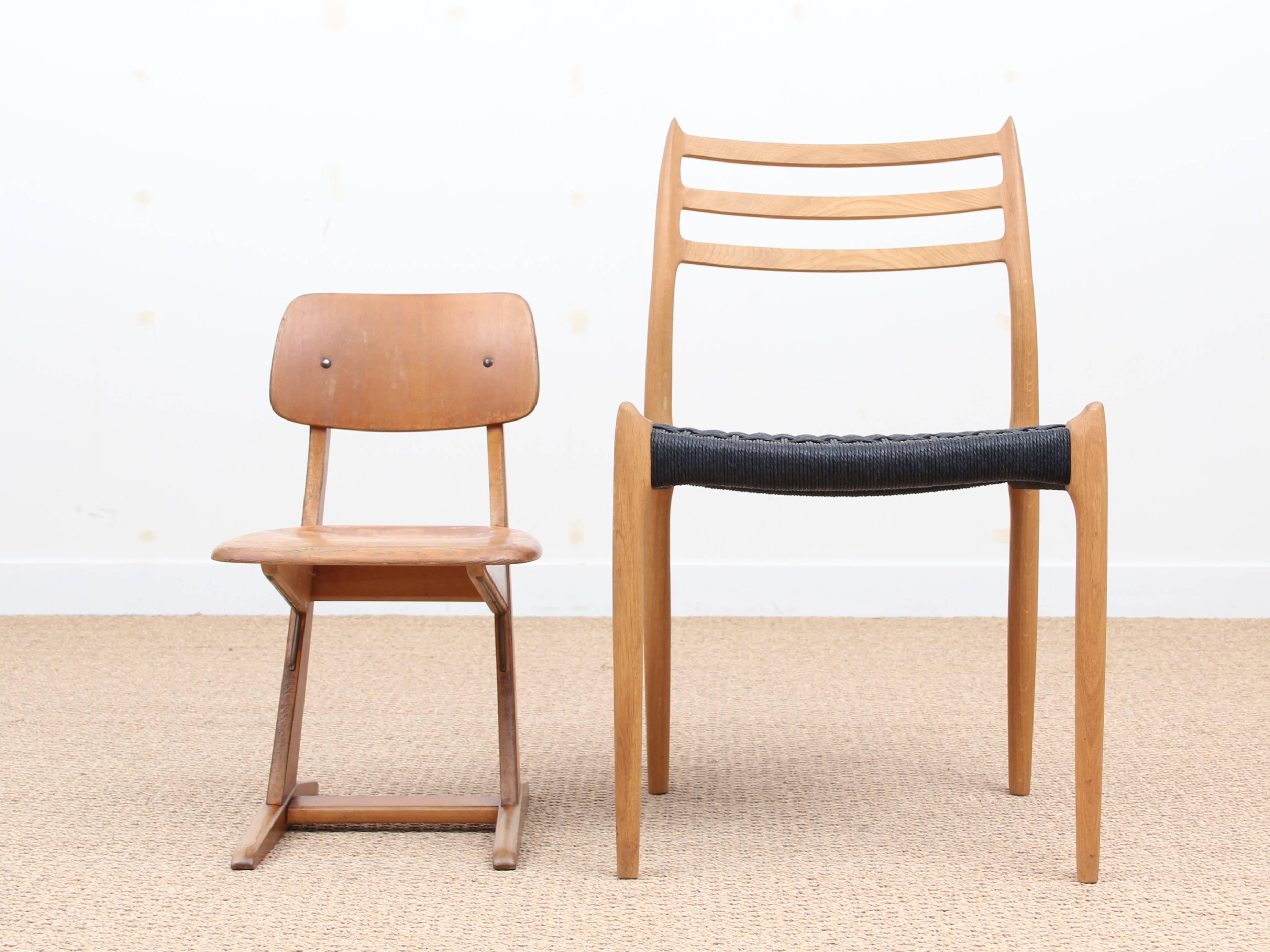 Mid-Century Modern German School Chair by Casala For Sale 1