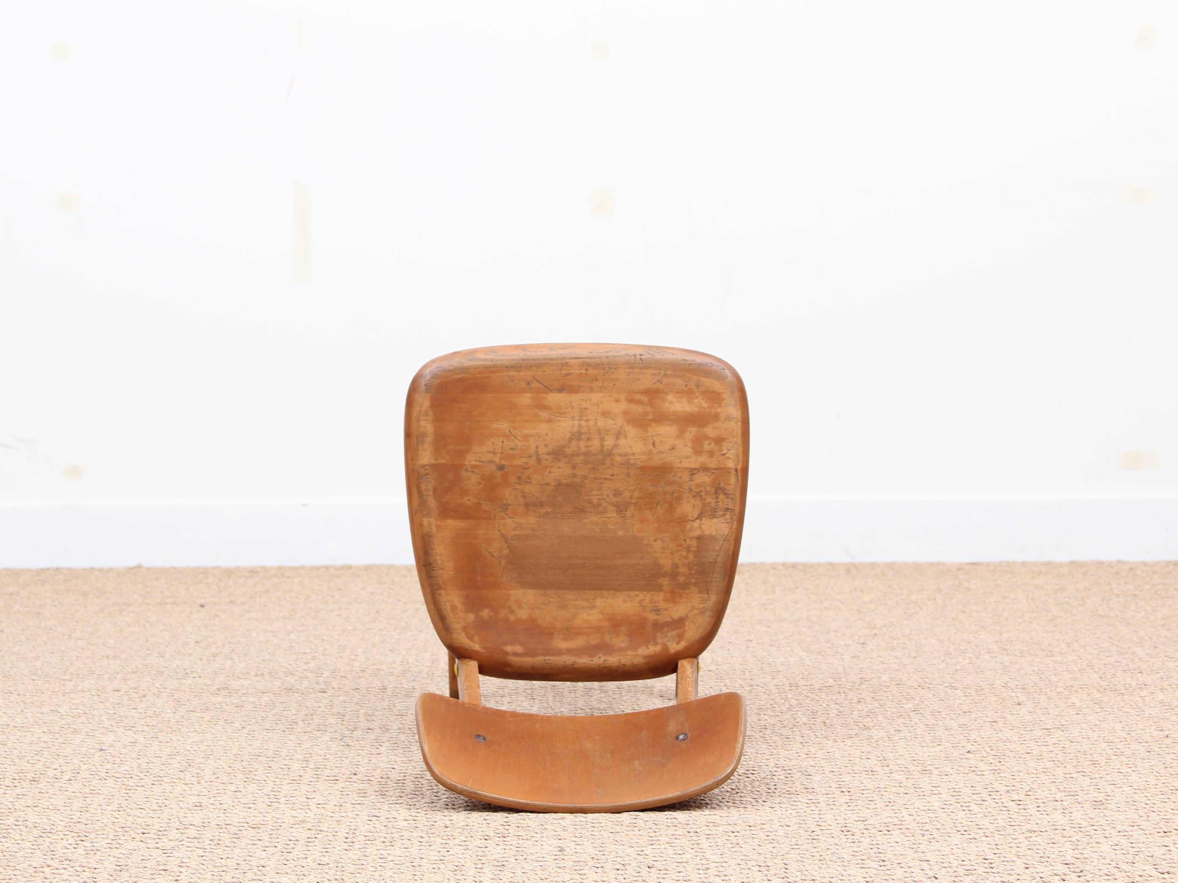Mid-Century Modern German School Chair by Casala In Excellent Condition For Sale In Courbevoie, FR
