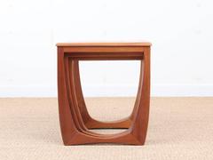 Mid-Century Modern Scandinavian Nesting Tables in Teak Model Astro for G-Plan