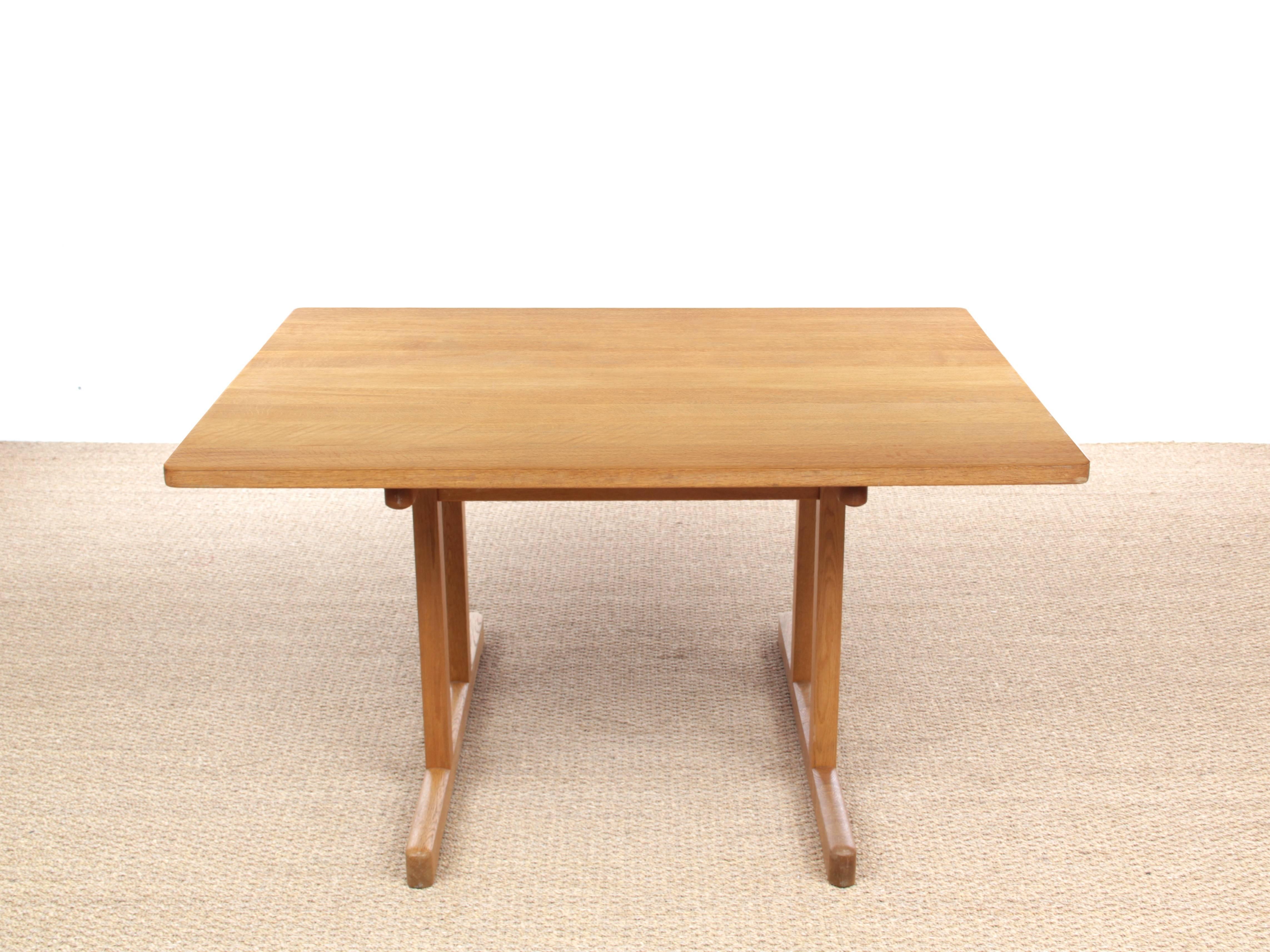 Mid-Century Modern Scandinavian Dining Table Shaker 6287 by Børge Mogensen In Excellent Condition In Courbevoie, FR