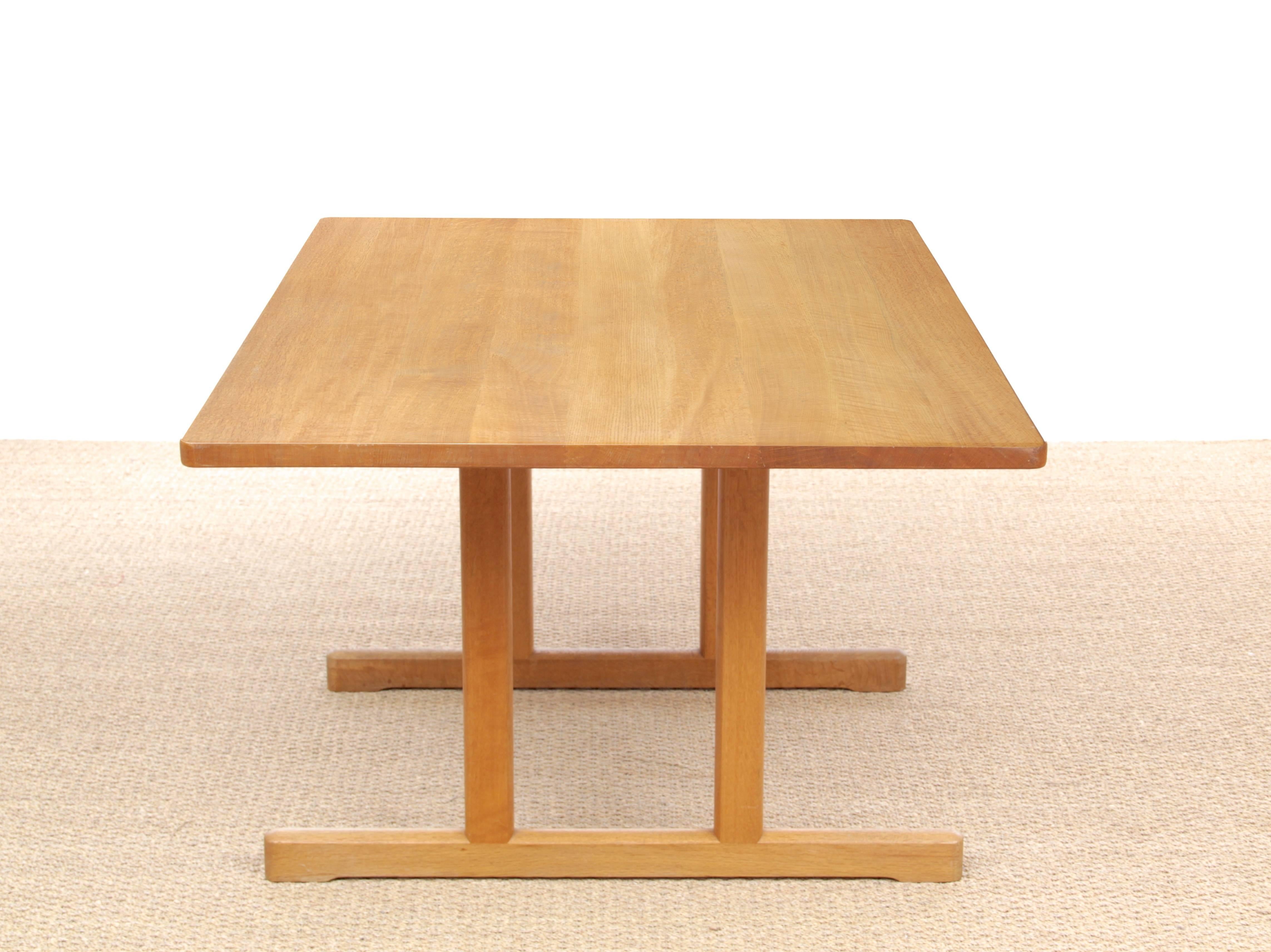 Oak Mid-Century Modern Scandinavian Dining Table Shaker 6287 by Børge Mogensen