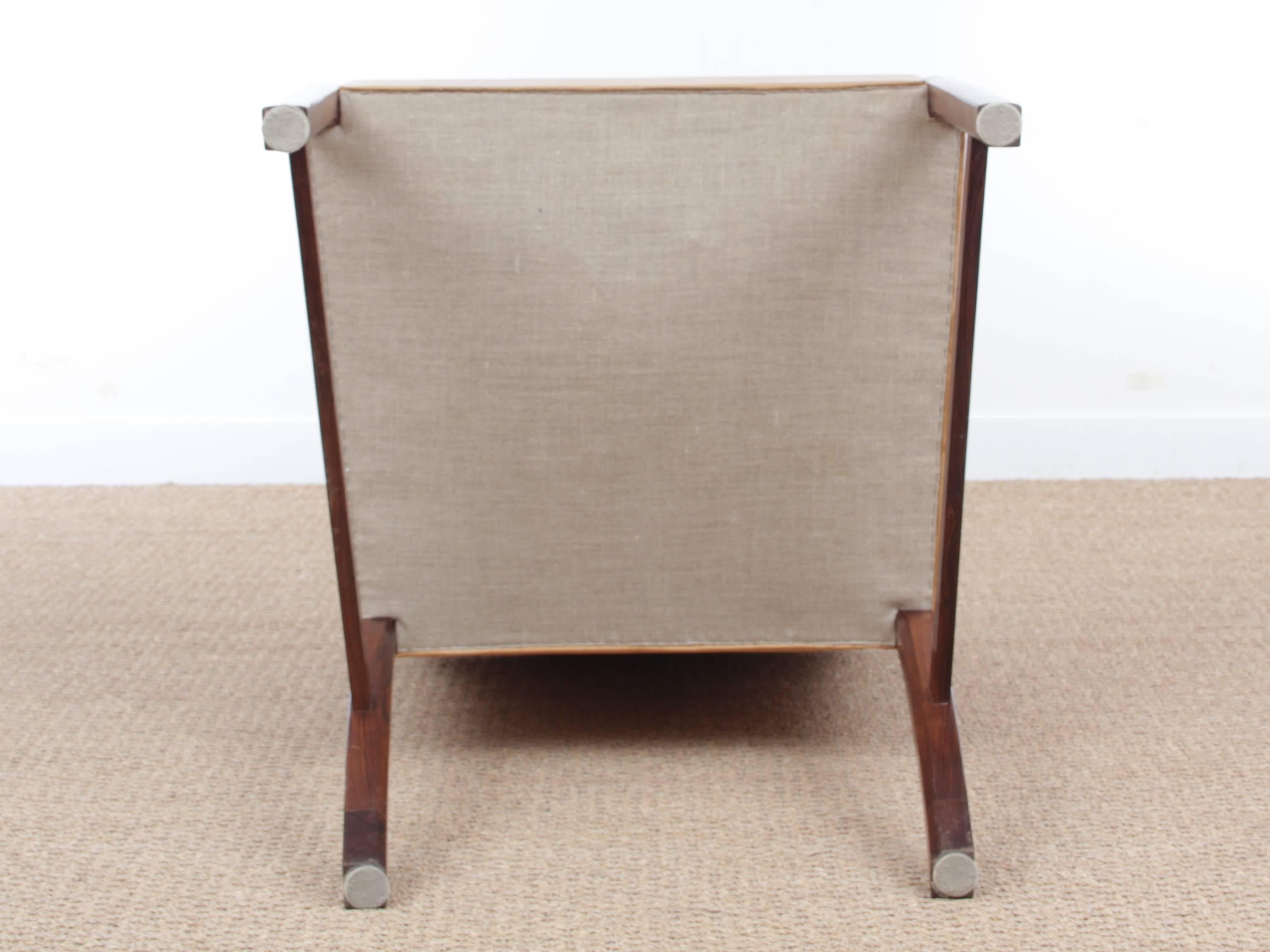 Moderner Sessel aus der Jahrhundertmitte von Ole Wanscher aus Palisanderholz im Angebot 1