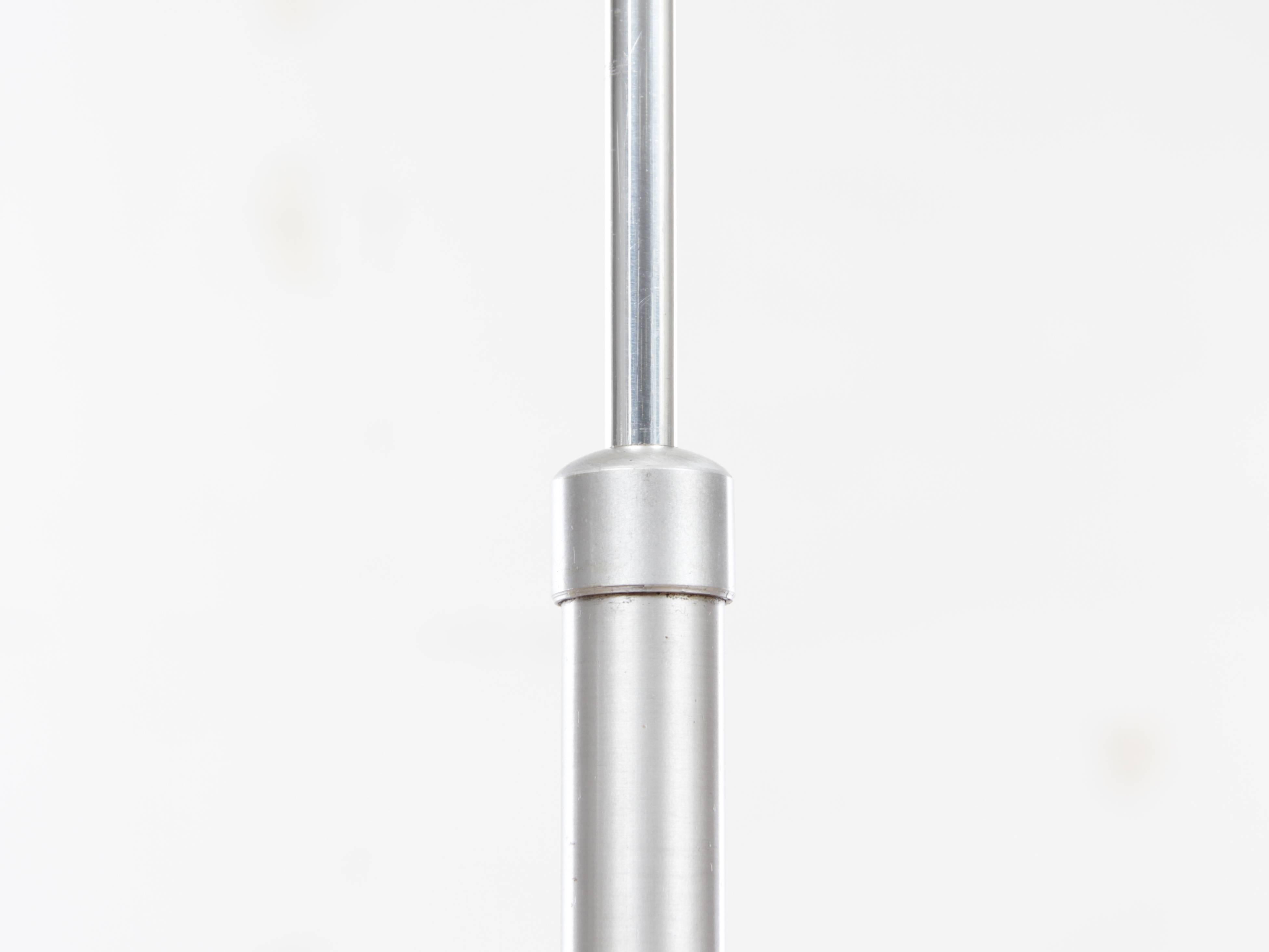 Aluminum Mid-Century Modern Scandinavian Floor Lamp in Aluminium and Rosewood