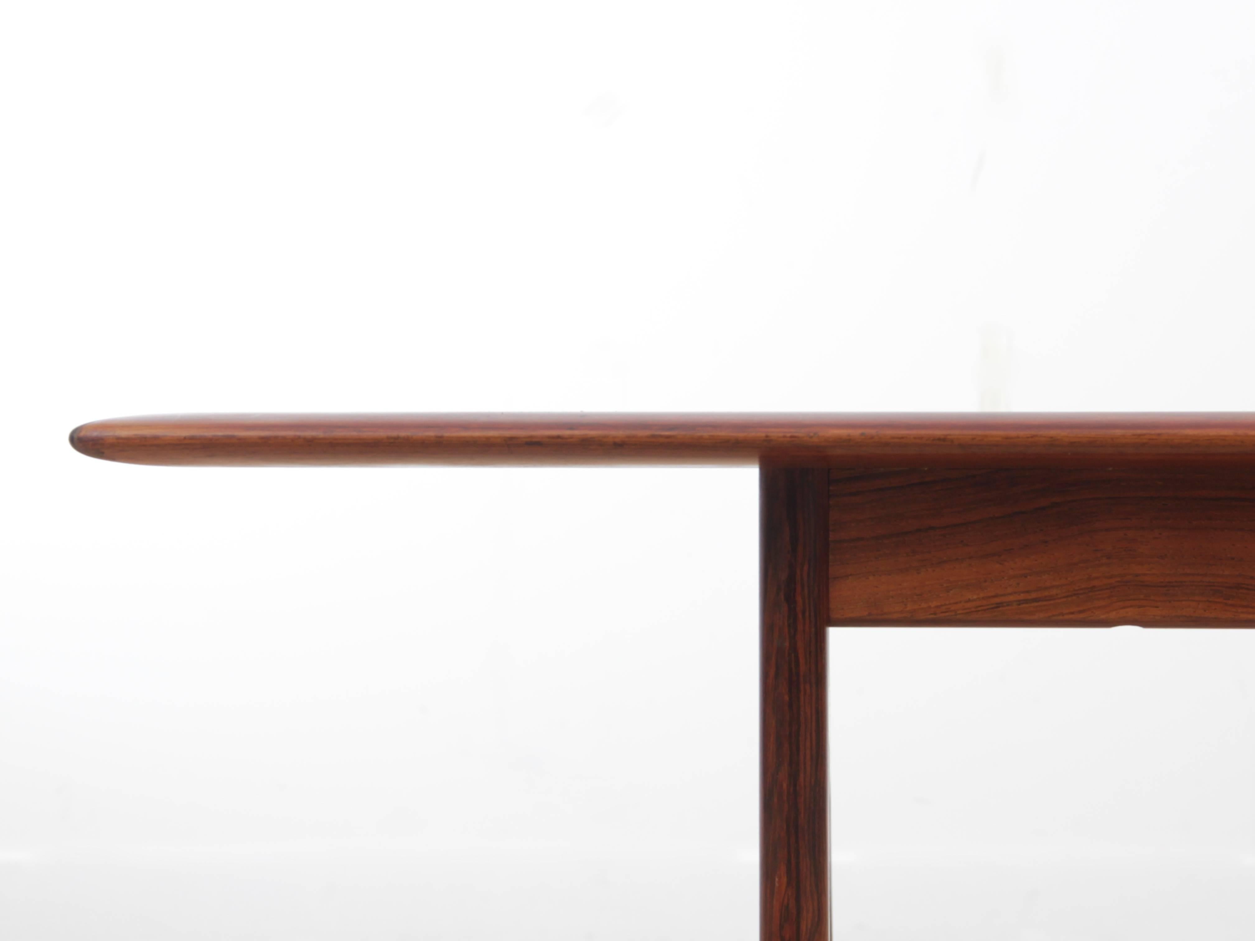 Mid-20th Century Mid-Century Modern Scandinavian Coffee Table in Rio Rosewood For Sale