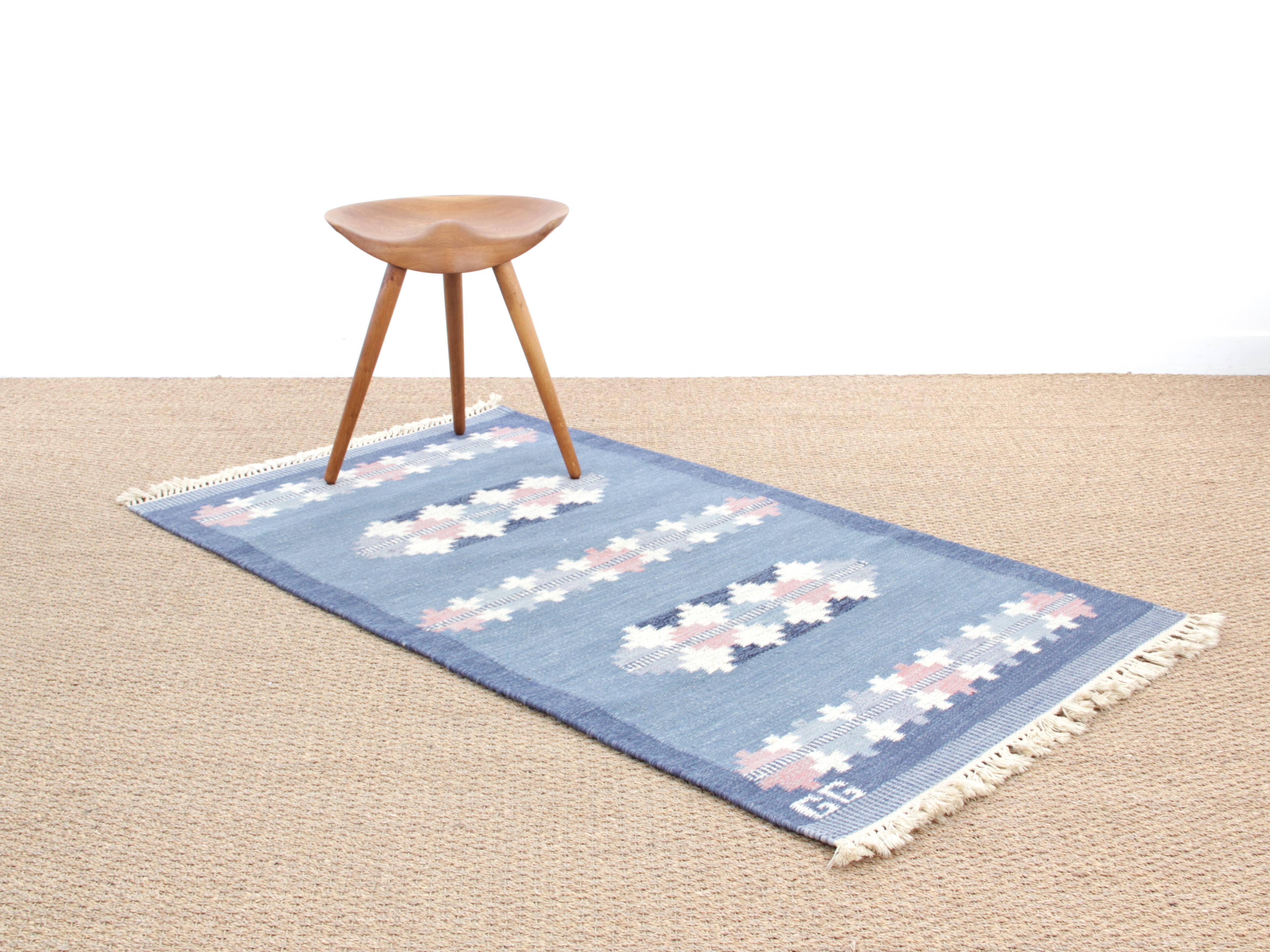 Swedish Rolakan Carpet Handwoven Wool 1