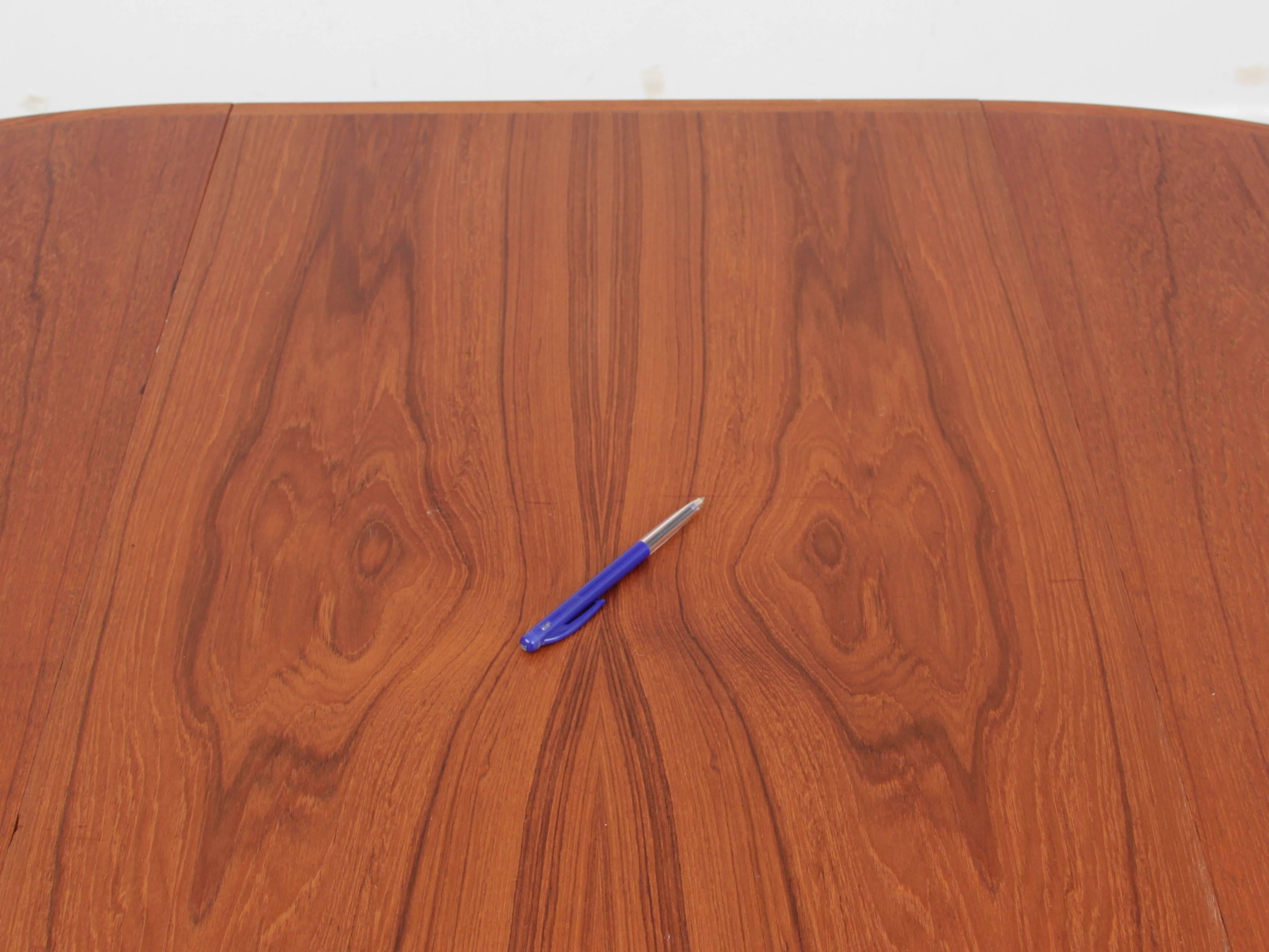 Mid-Century Modern Scandinavian Round Dining Table in Teak 2