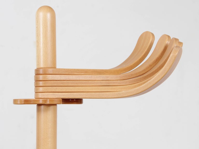 MidCentury Modern Scandinavian Beech Coat Stand by Aksel Kjersgaard at