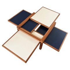 Table modulaire « Hexa » de style « mid-modern », créée par Bernard Vuarnesson pour Bellato. 1980.