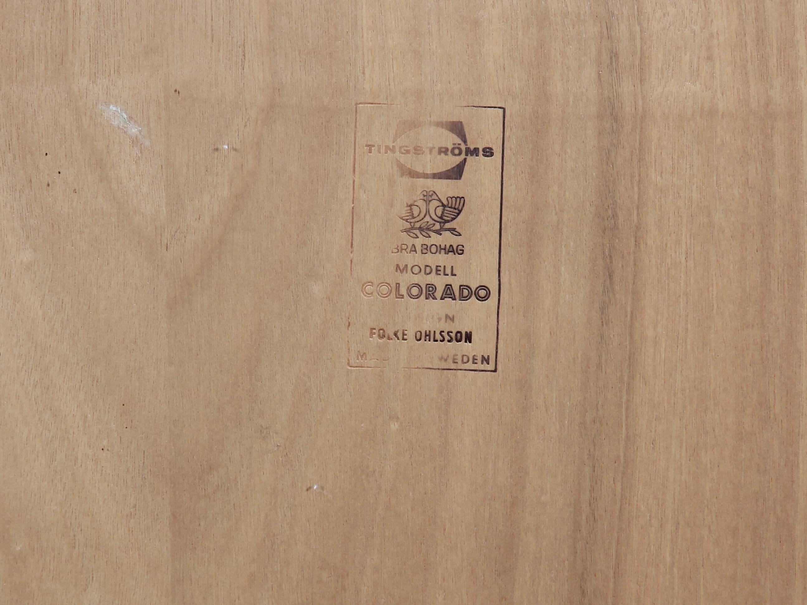 Table basse moderne du milieu du siècle dernier en bois de rose, modèle Colorado de Folke Ohlsson en vente 3