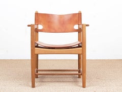 Mid-Century Modern Scandinavian Pair of Armchairs by Børge Mogensen Model 3238