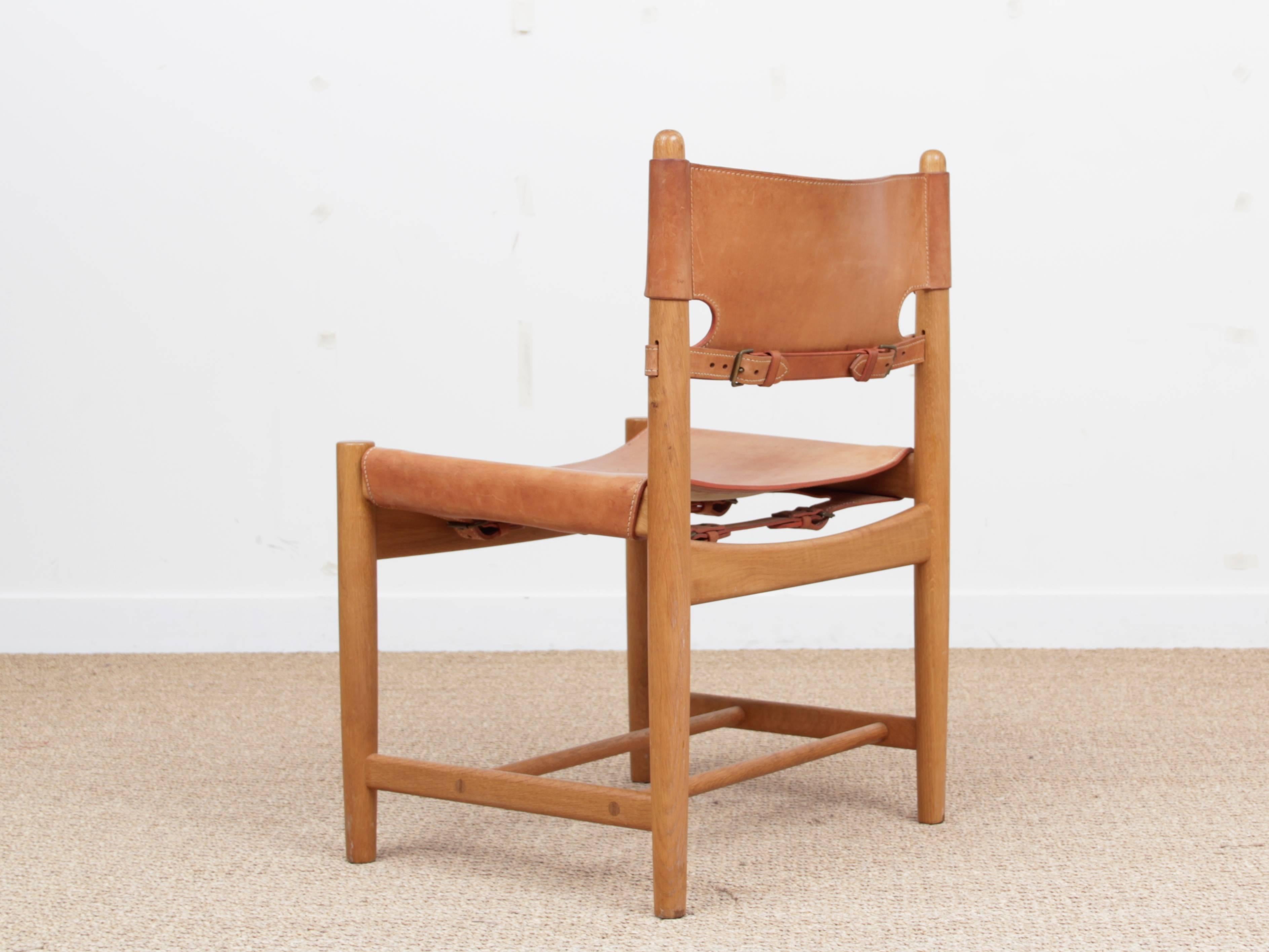 Danish Mid-Century Modern Scandinavian Set of Four Chairs by Børge Mogensen Model 3237