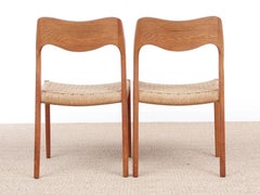 Mid-Century Modern Danish Chair in Oak Model 71 by Niels O. Møller