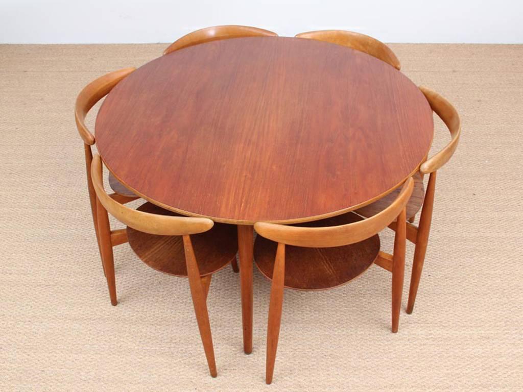 Danish Heart Dining Set by Hans Wegner