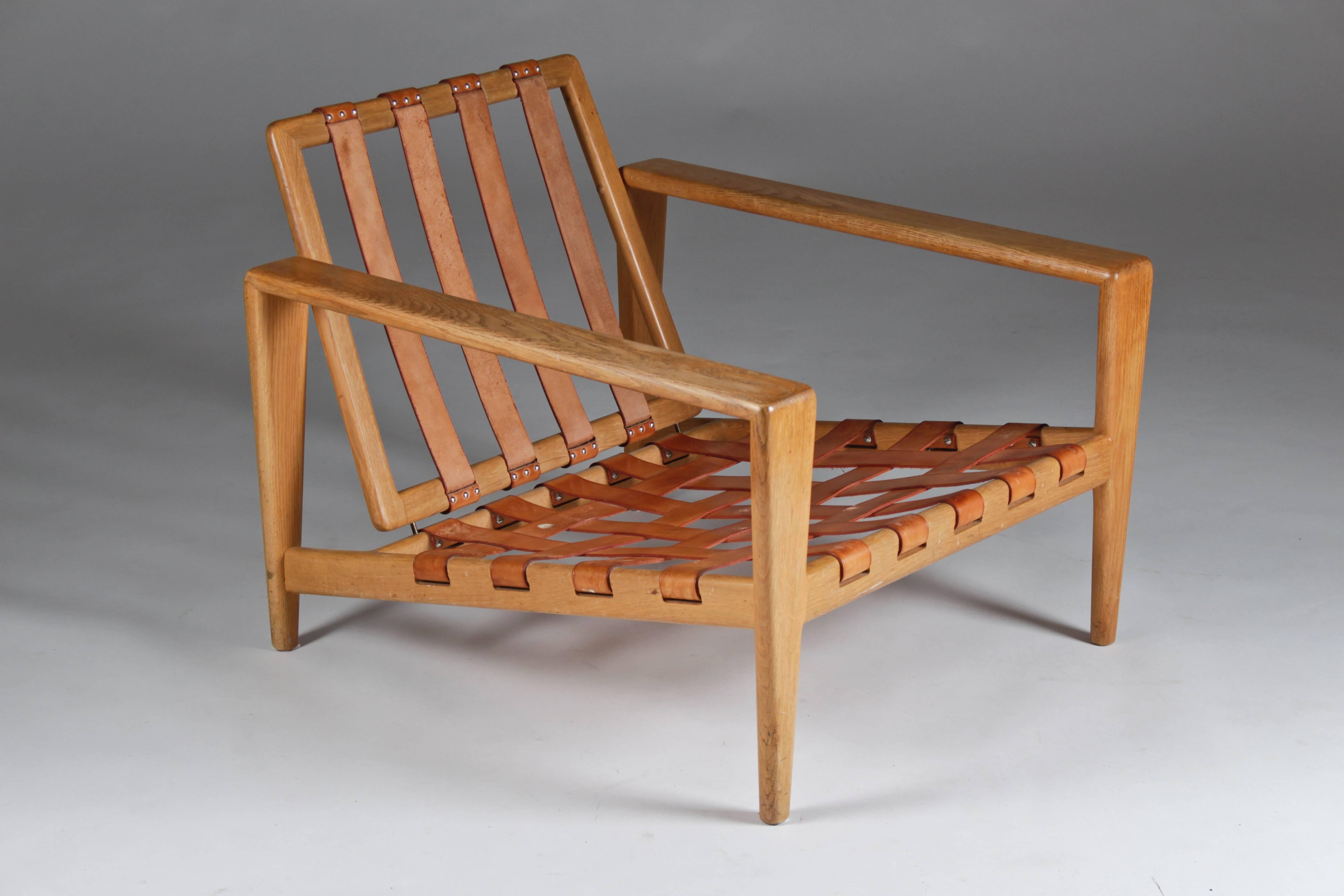 20th Century Pair of Swedish Lounge Chairs by Svante Skogh for Seffle Möbelfabrik