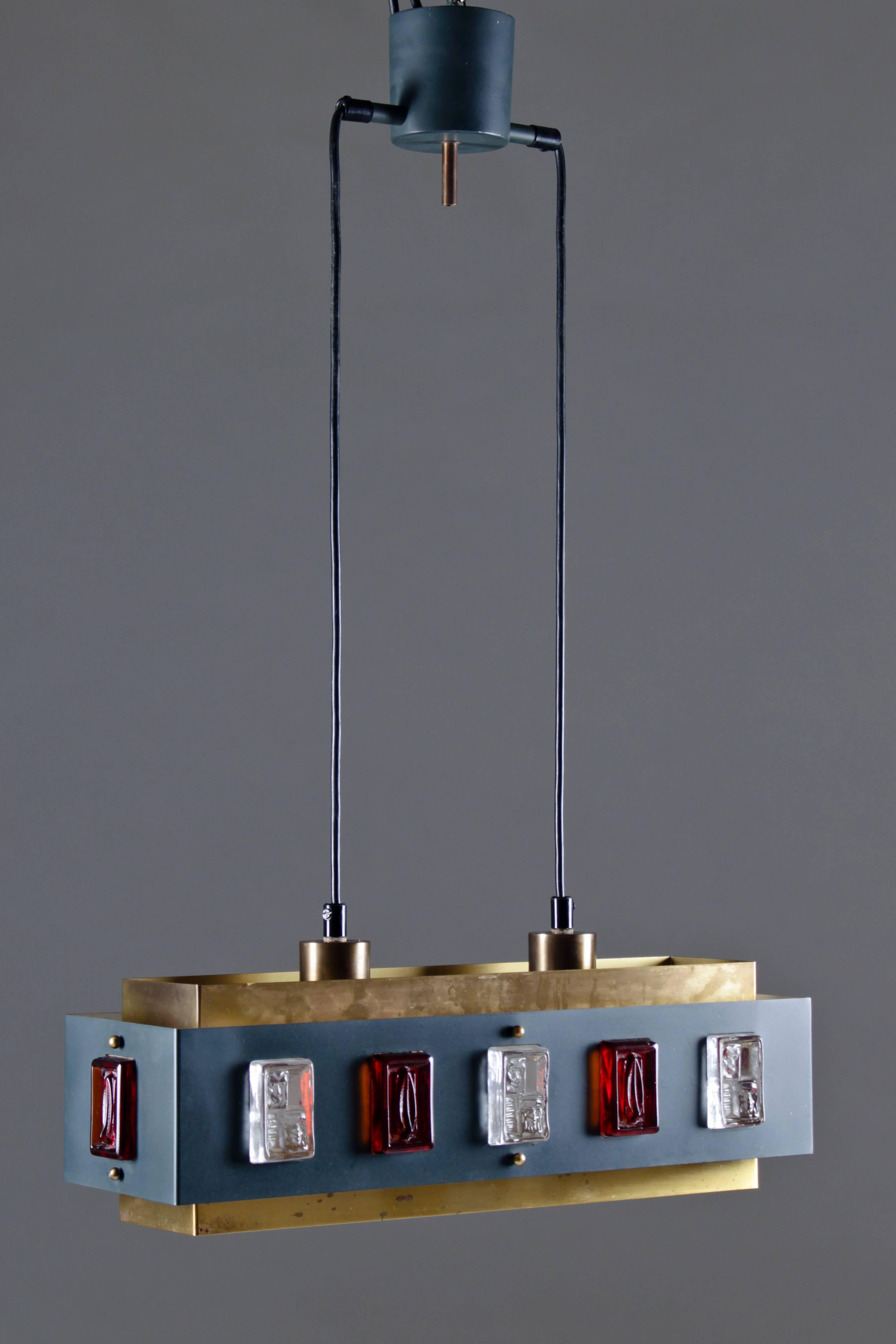 Mid-Century Modern Swedish Ceiling Light by Einar Bäckström and Erik Höglund