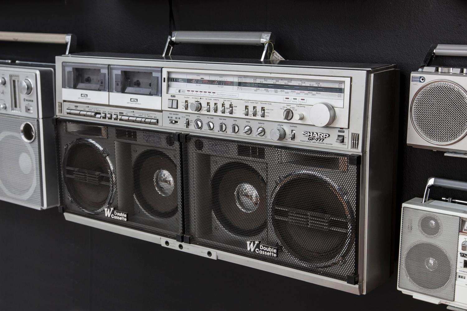 Unique Vintage Boombox Collection from the 1980s For Sale at 1stdibs