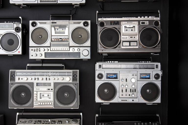 Late 20th Century Unique Vintage Boombox Collection from the 1980s For Sale