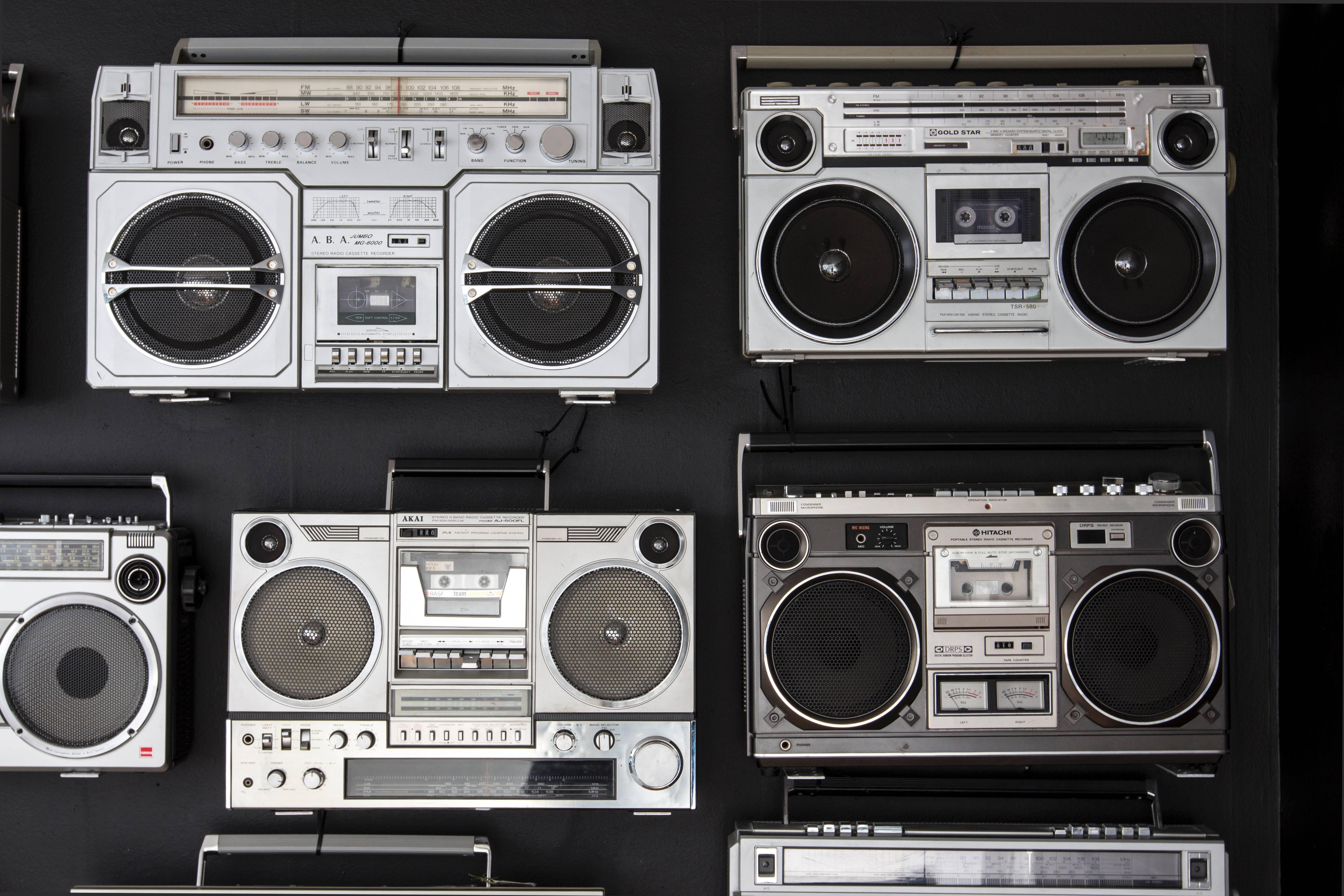 Altro Collezione unica di Boombox vintage degli anni '80