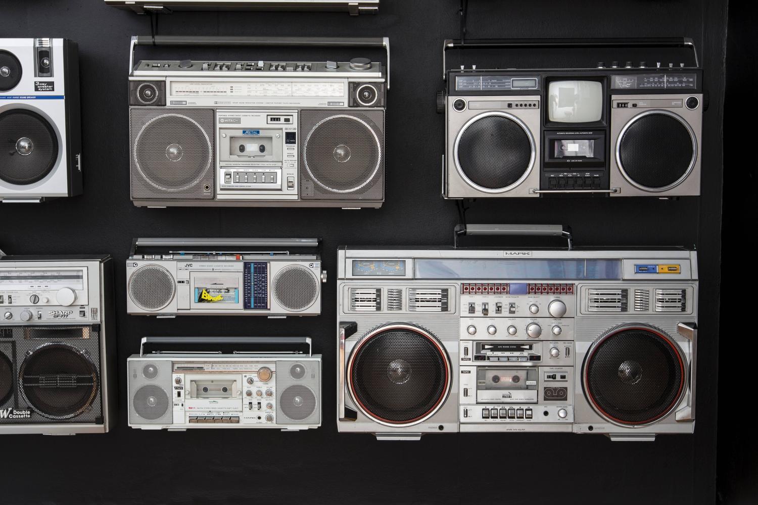 Unique Vintage Boombox Collection from the 1980s For Sale at 1stdibs
