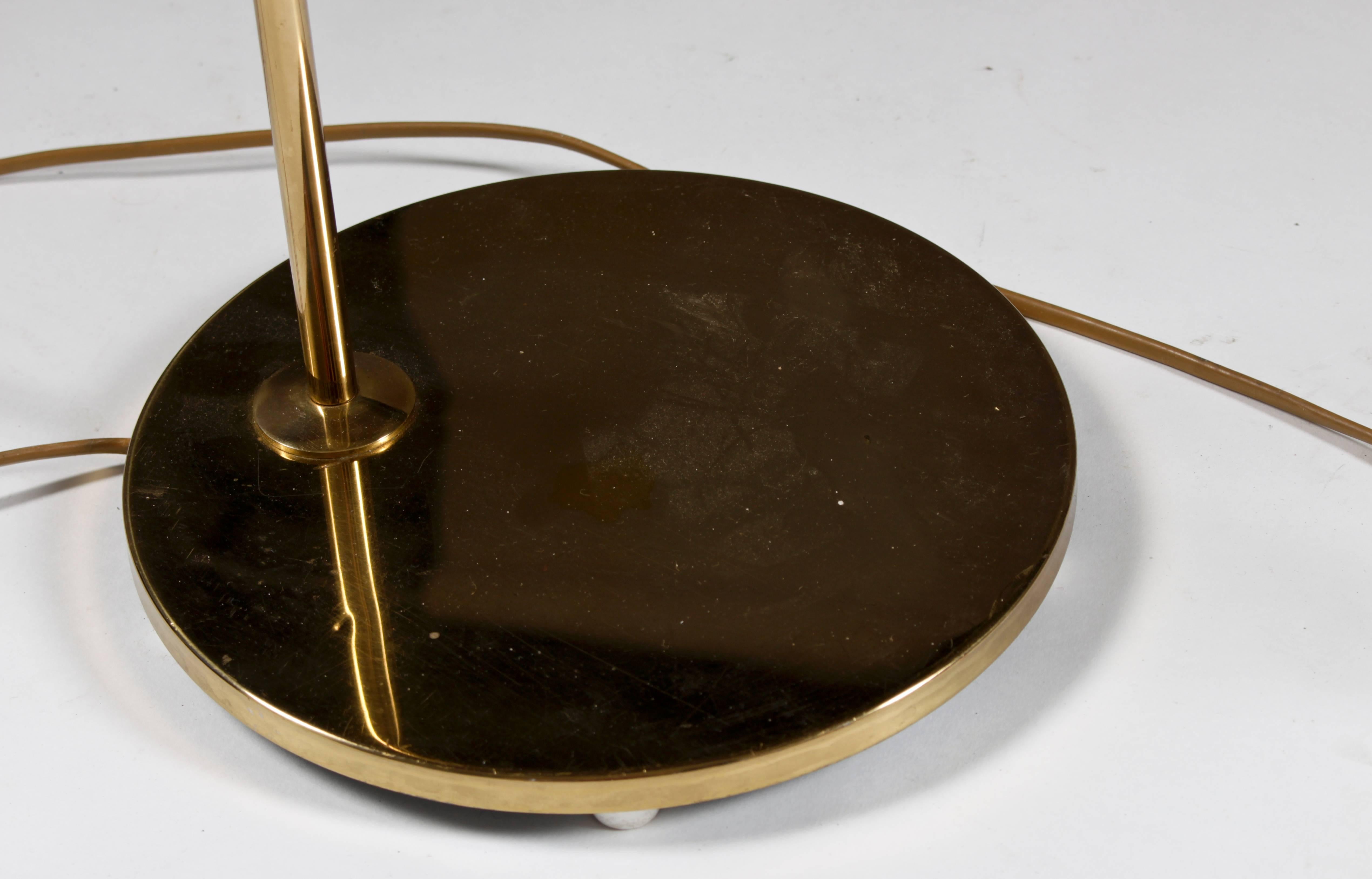 Mid-Century Modern Pair of Floor Lamps in Brass by Bergboms, Sweden