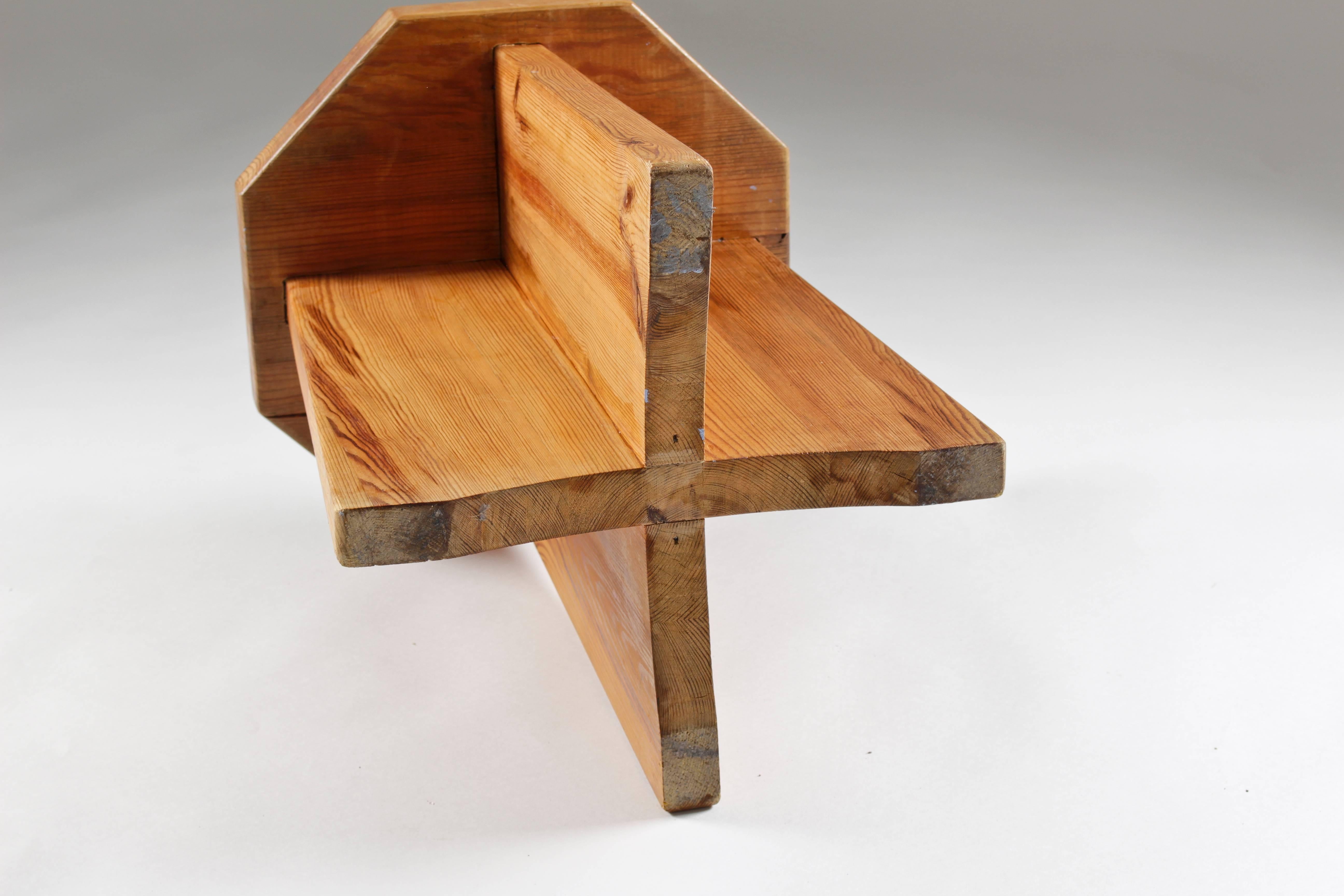 20th Century Stool or Side Table in Pinewood, Sweden, 1940s