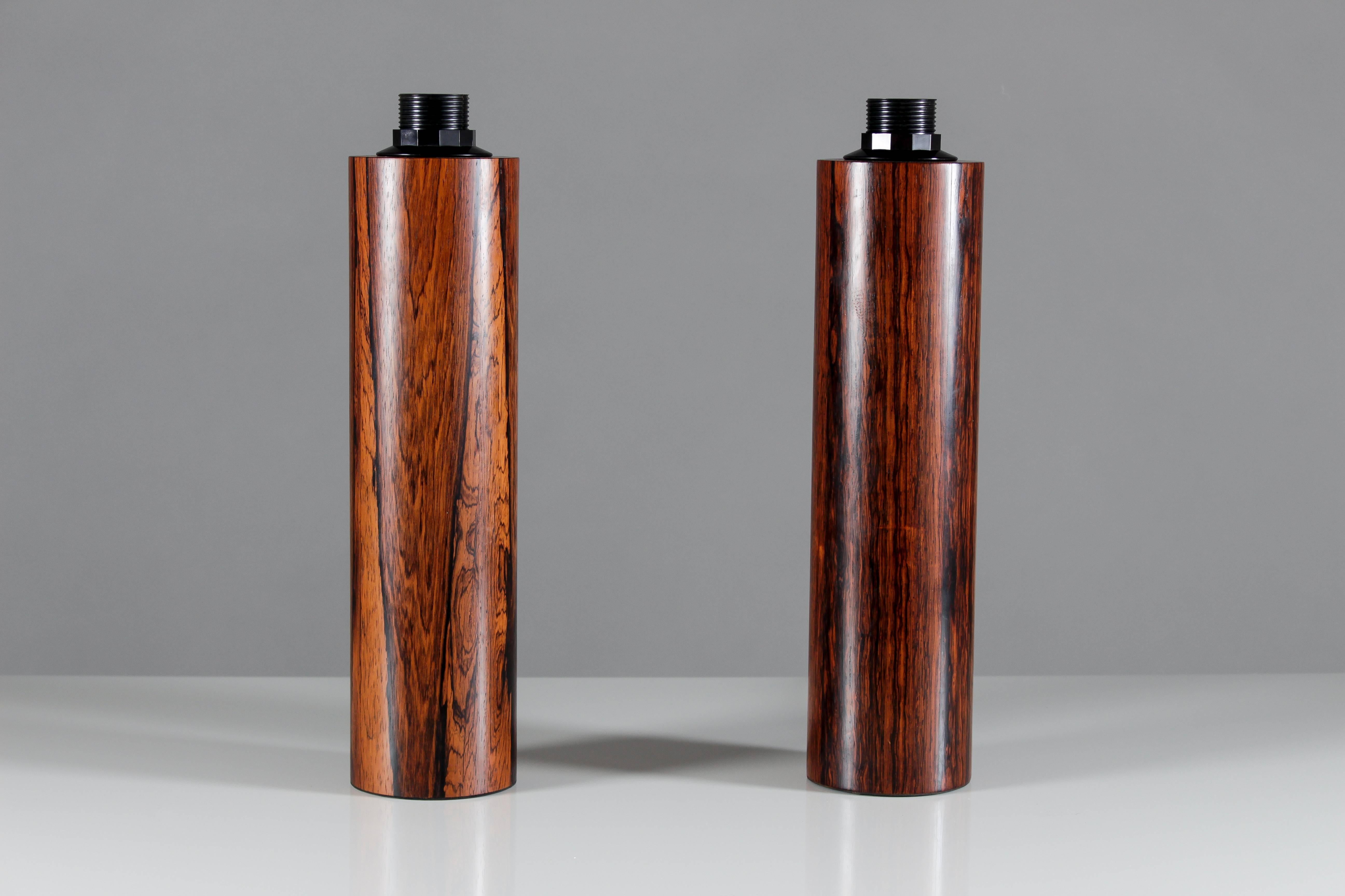 Mid-Century Modern Pair of Table Lamps in Rosewood by Luxus, 1960s