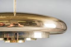 Large Swedish Mid-Century Brass Pendant by Boréns