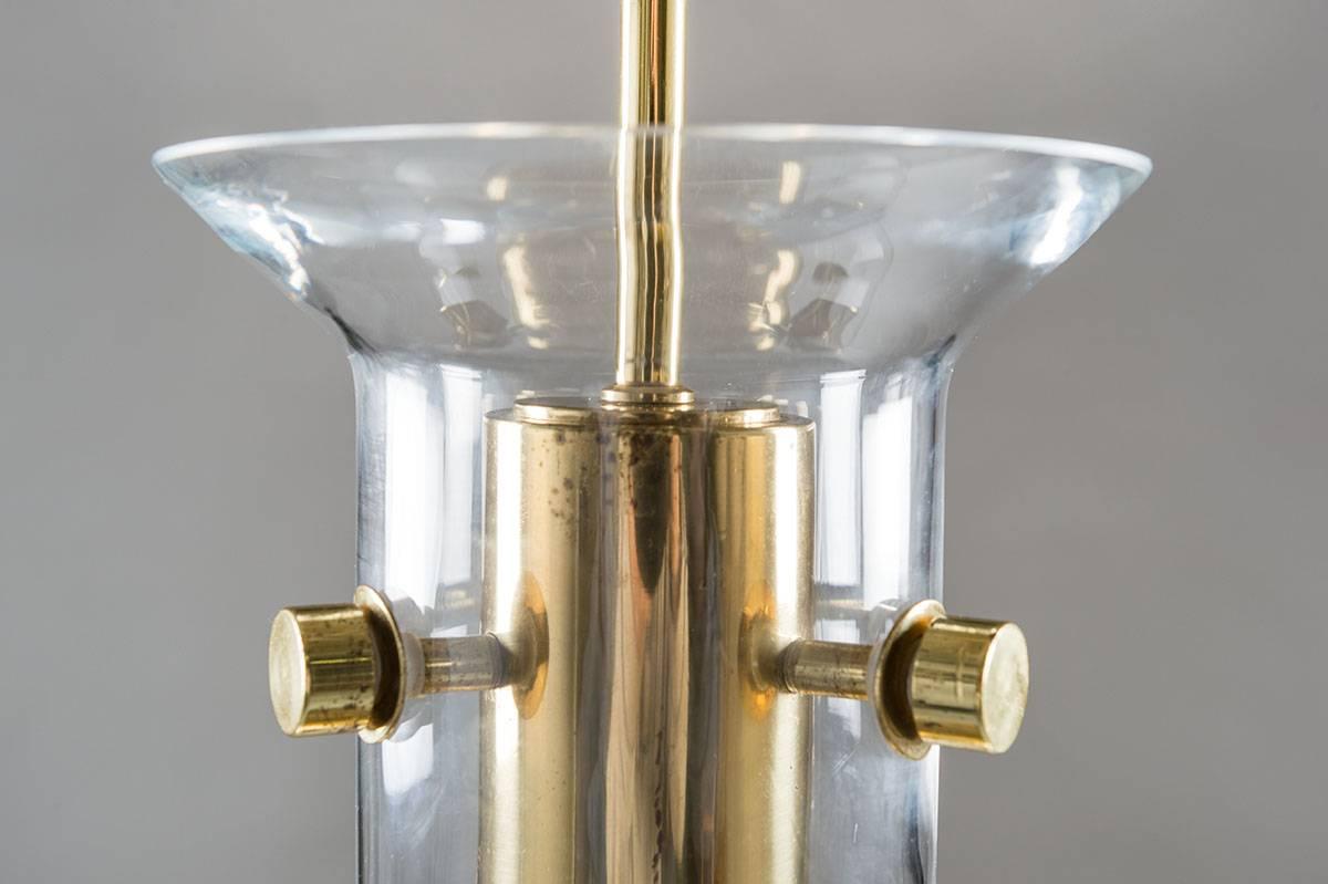 20th Century Scandinavian Pendant in Glass and Brass by Anders Pehrson for Ateljé Lyktan