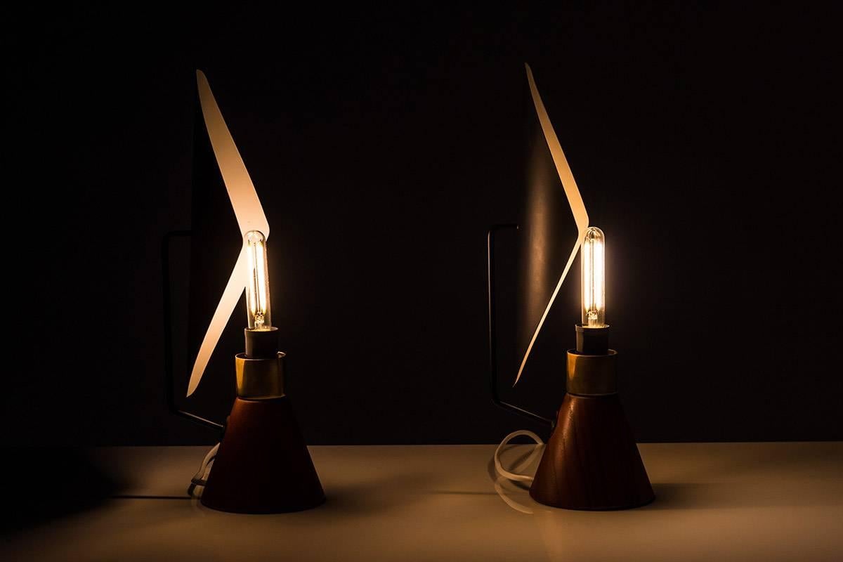 Lámparas de mesa modernas de mediados de siglo de Svend Aage Holm Sørensen para ASEA siglo XX en venta