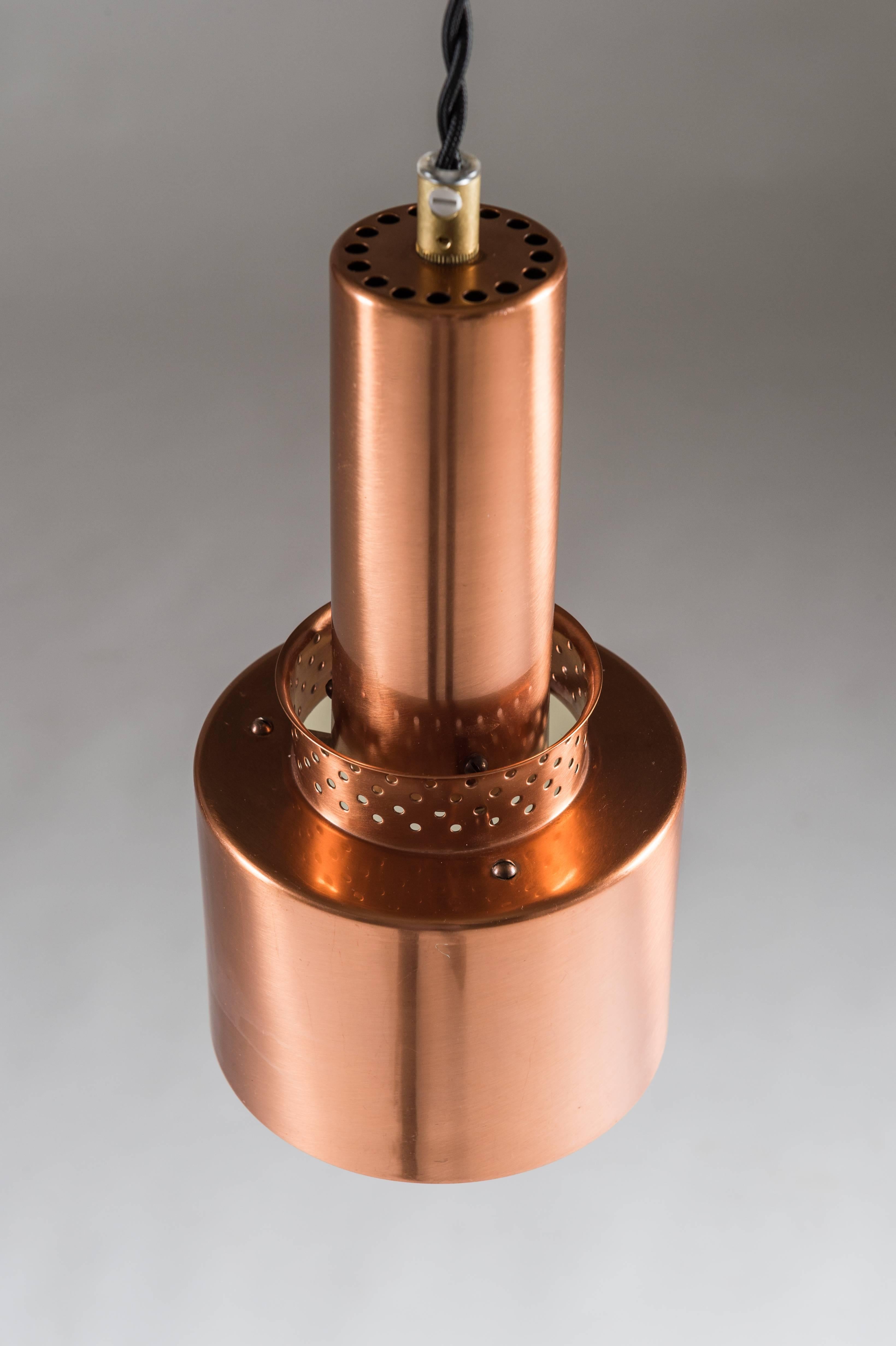 Brass Scandinavian Midcentury Pendants Model T292 in Copper by Hans-Agne Jakobsson For Sale