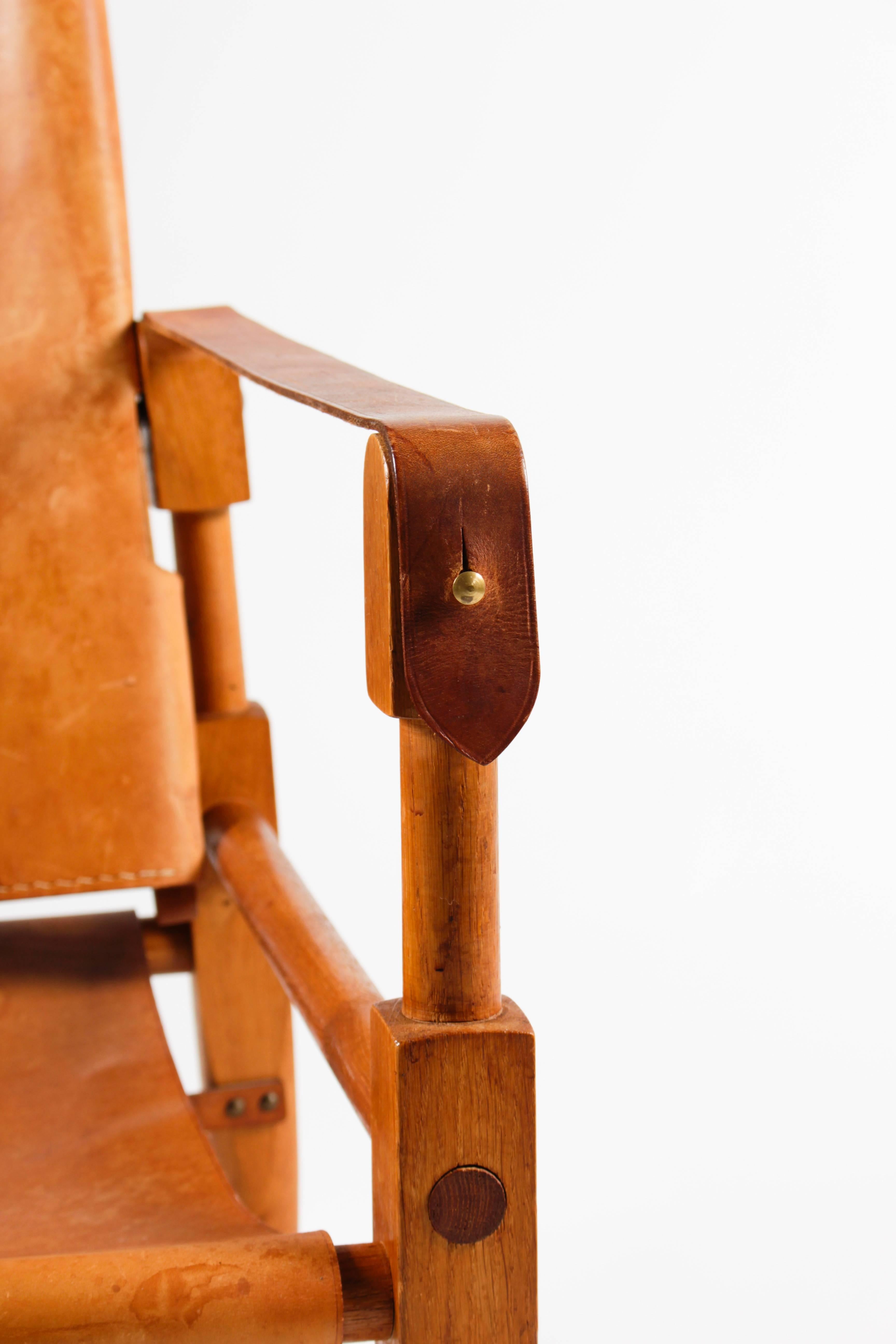 Pair of Safari Chairs by Wilhelm Kienzle In Excellent Condition In Karlstad, SE